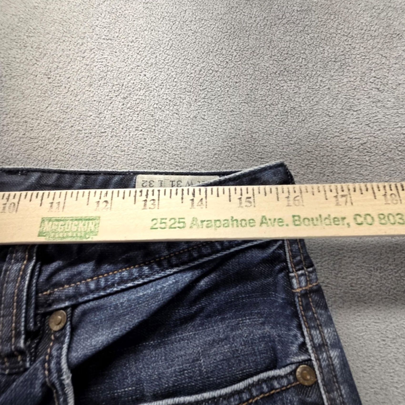Diesel Diesel Jeans Mens 31x32 Blue Larkee Relaxed Straight Button Fly Denim 0088Z Size US 31 - 3 Thumbnail