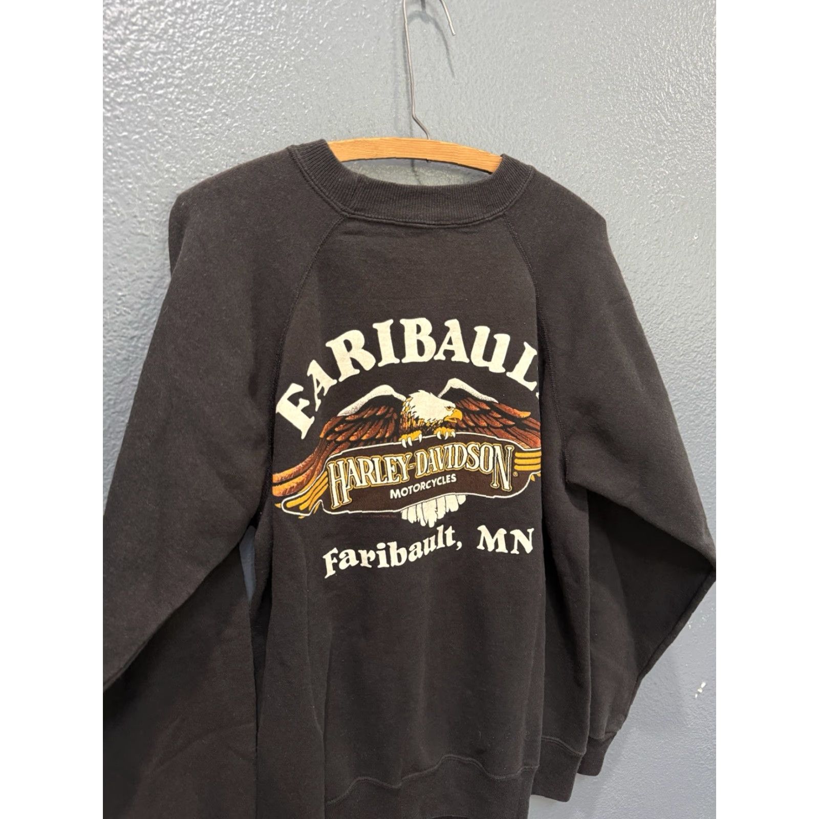 Harley Davidson VINTAGE Harley-Davidson Sweatshirt Black USA Made L Pullover Men Large Size Size US L / EU 52-54 / 3 - 2 Thumbnail
