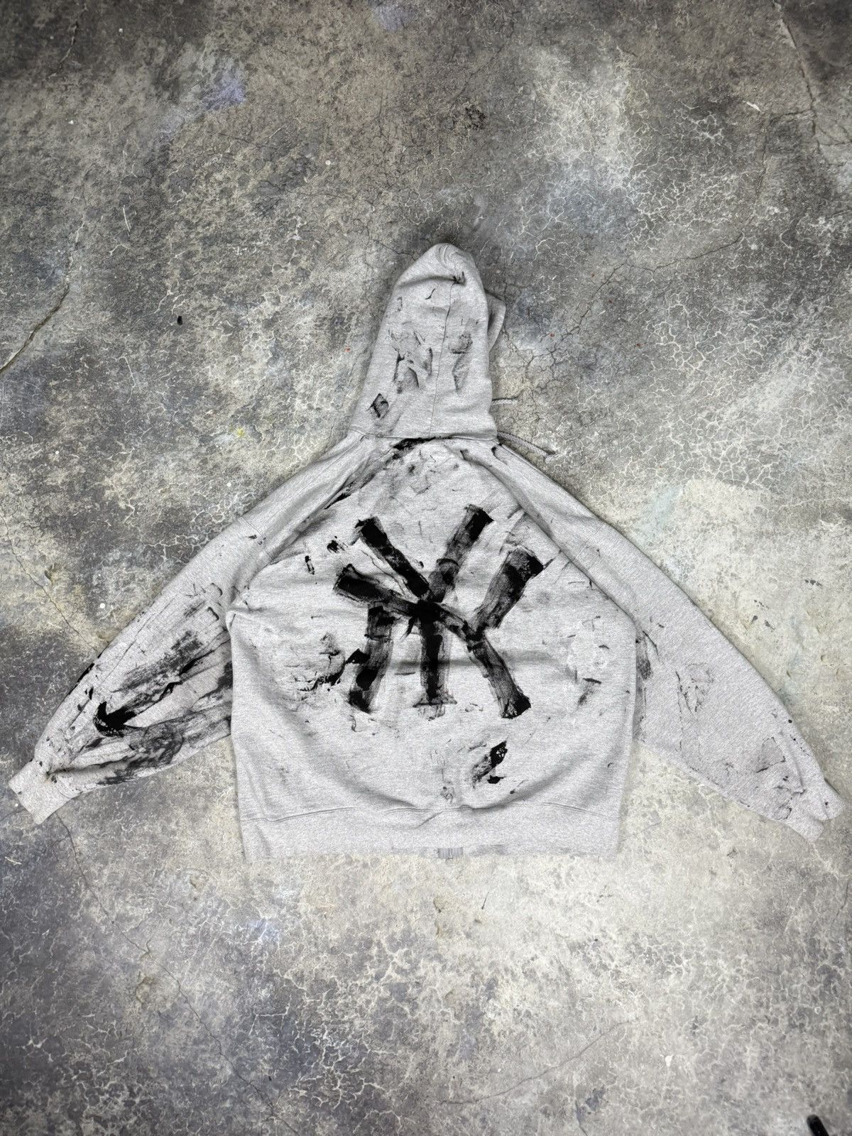 Hanes × Vintage Yankees Paint Zipup Size US L / EU 52-54 / 3 - 1 Thumbnail