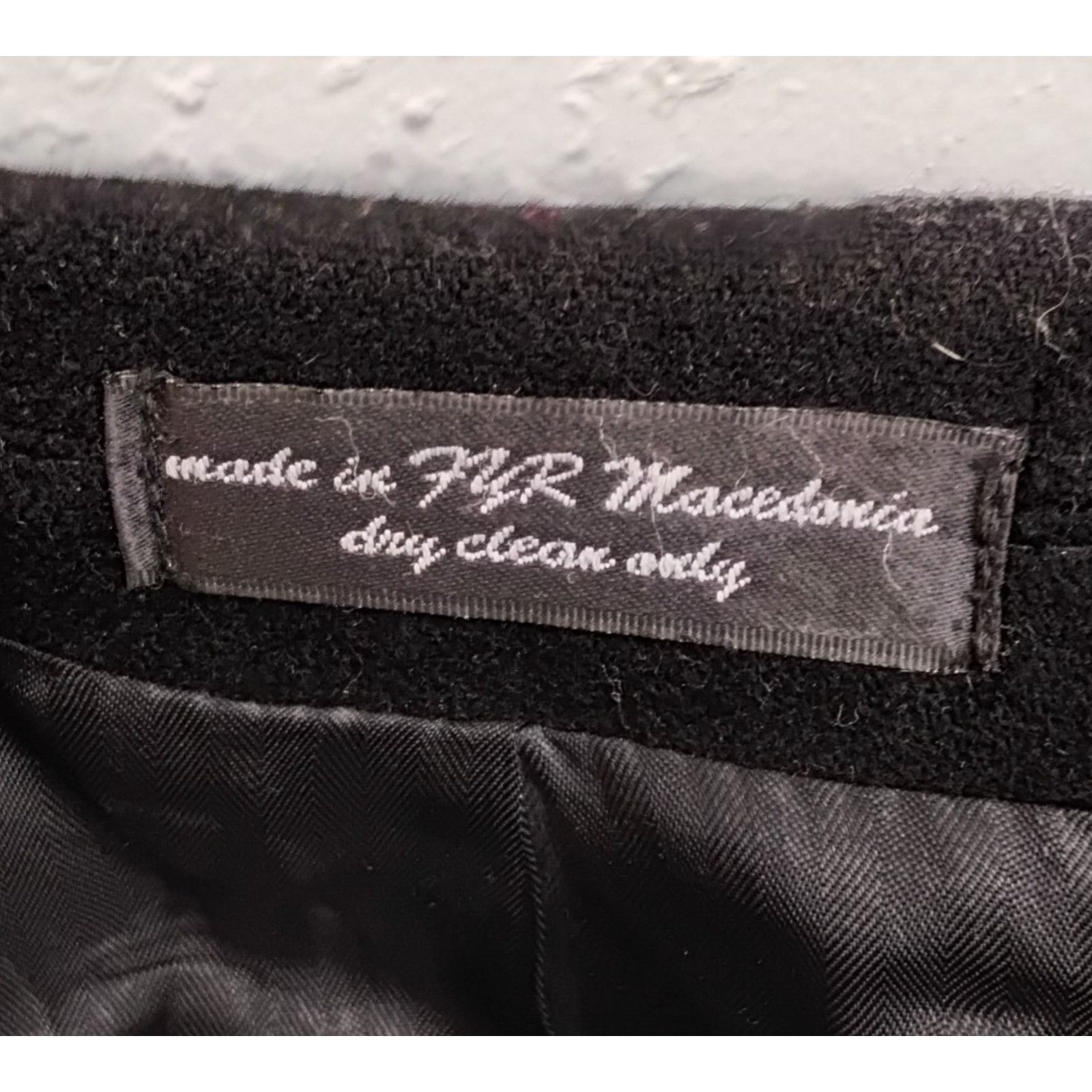 Other Christian Aujard Peacoat Men's 46 Chest Black Cashmere Blend Size US L / EU 52-54 / 3 - 8 Thumbnail
