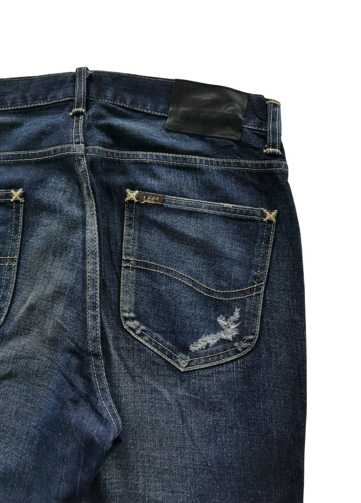 Lee Lee × nano universe Distressed Jeans Cat Whisker 32 Size US 32 / EU 48 - 4 Thumbnail