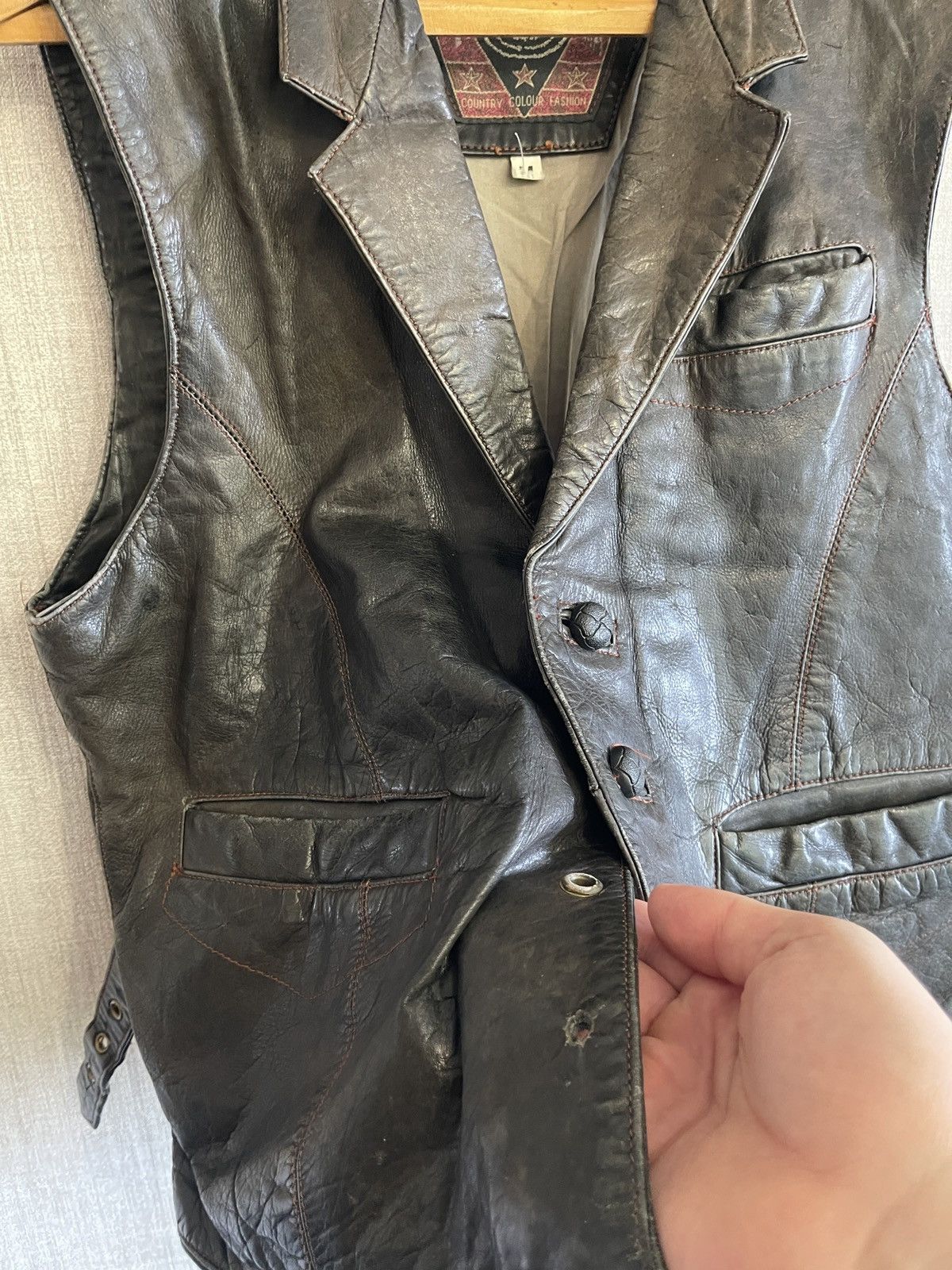 Vintage Vintage leather bikers vest Size US M / EU 48-50 / 2 - 5 Thumbnail