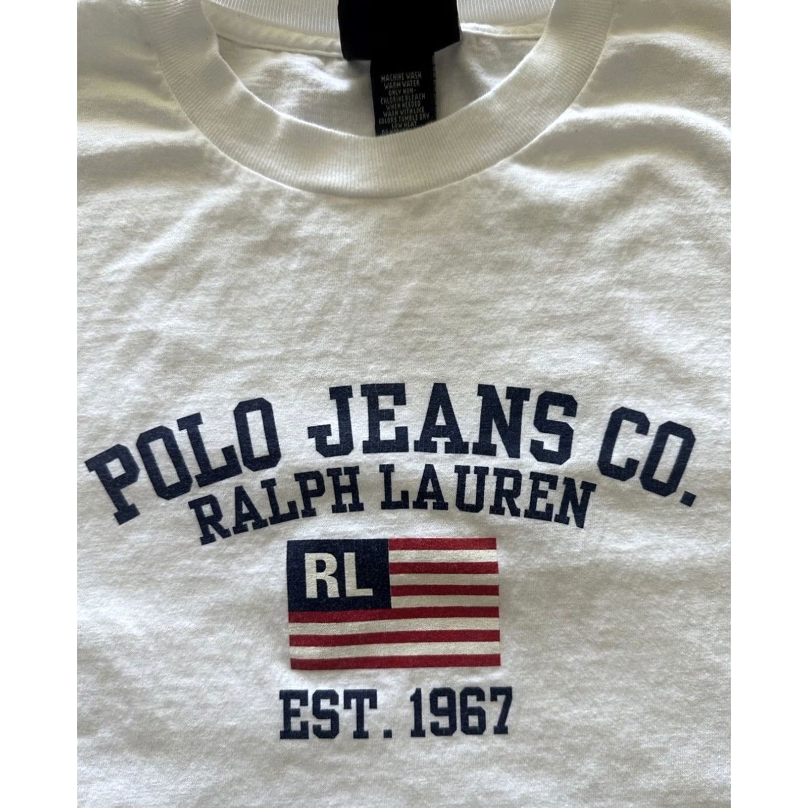 Polo Ralph Lauren VINTAGE 90s Polo Ralph Lauren T Shirt Logo Spellout White Mens L Sportswear Graphic Tee Size US L / EU 52-54 / 3 - 2 Thumbnail