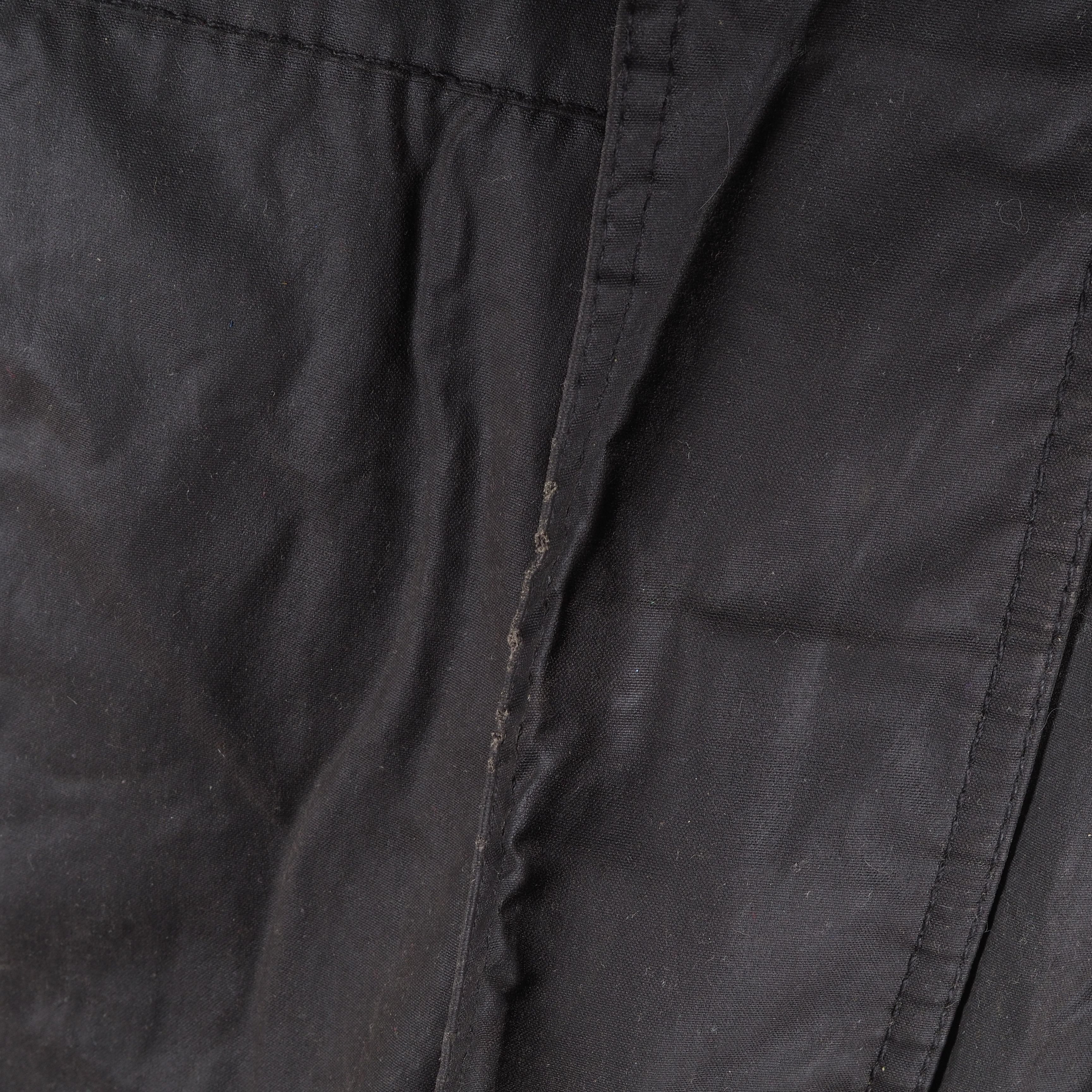Barbour × Vintage Barbour A1506 Polarwax Fleece Lined Black Waxed Coat Jacket Size US L / EU 52-54 / 3 - 2 Thumbnail
