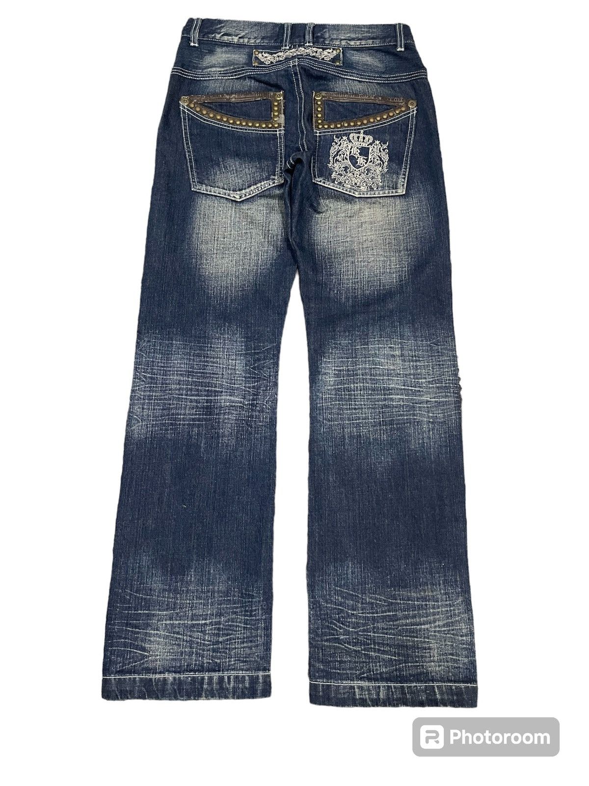 Karl Kani 90s KARL KANI STRAIGHT CUT EMBROIDERED JEANS Size US 31 - 3 Thumbnail