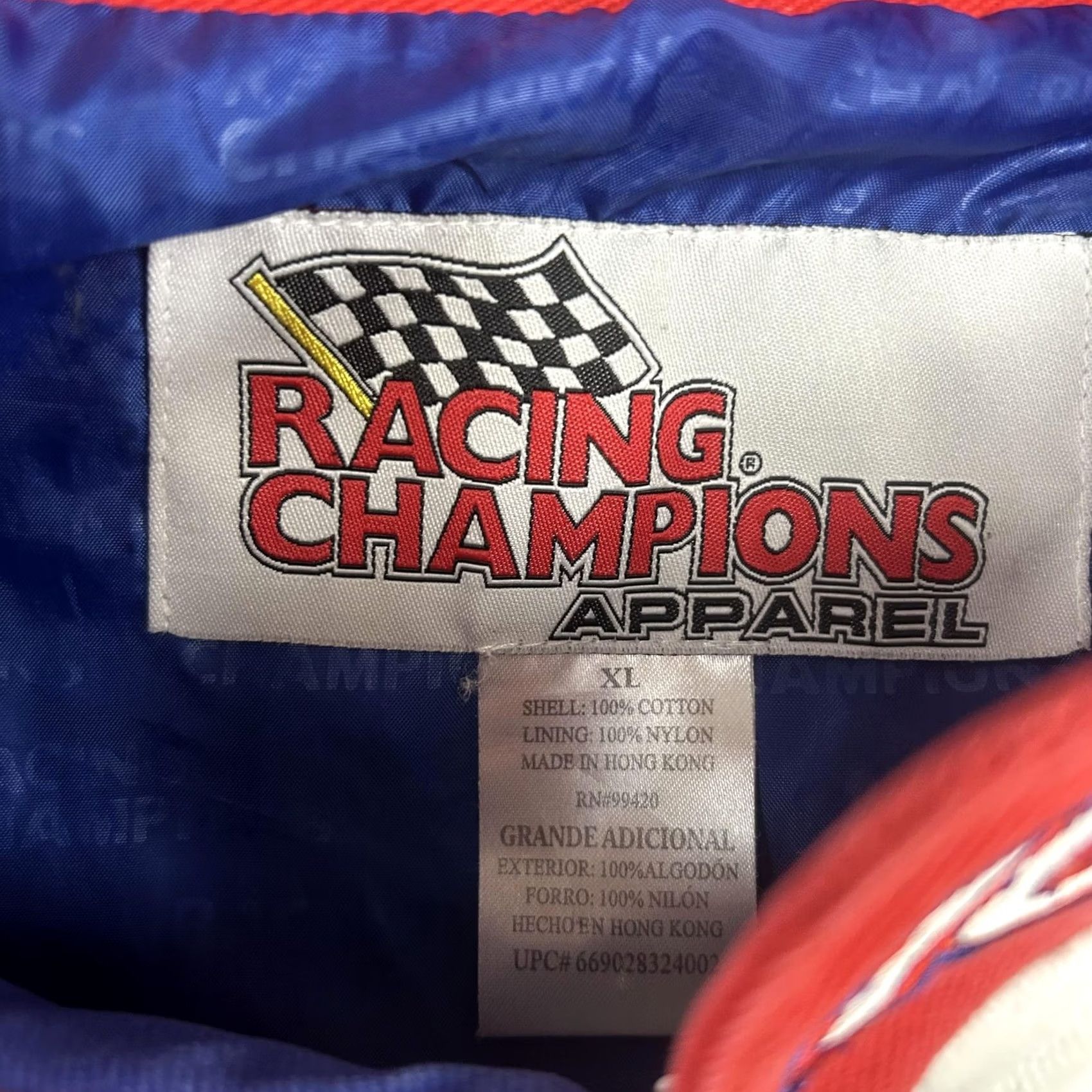 NASCAR VINTAGE Nascar Jacket Mens XL Blue Racing Valvoline Winston Goodyear 10 NASCAR 90s Vintage Mens Blue Jacket Size US XL / EU 56 / 4 - 6 Thumbnail