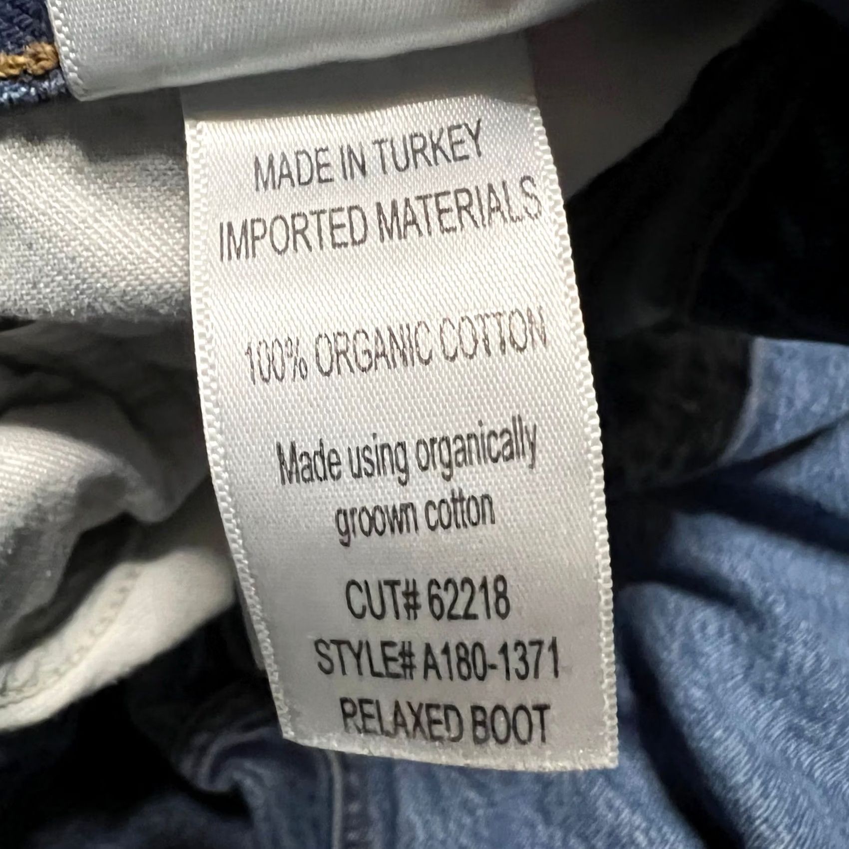 Agolde Agolde Jeans Womens 28 Blue Denim Relaxed Boot Cut Button Fly Raw Hem 31x28 Size 28" / US 6 / IT 42 - 6 Thumbnail