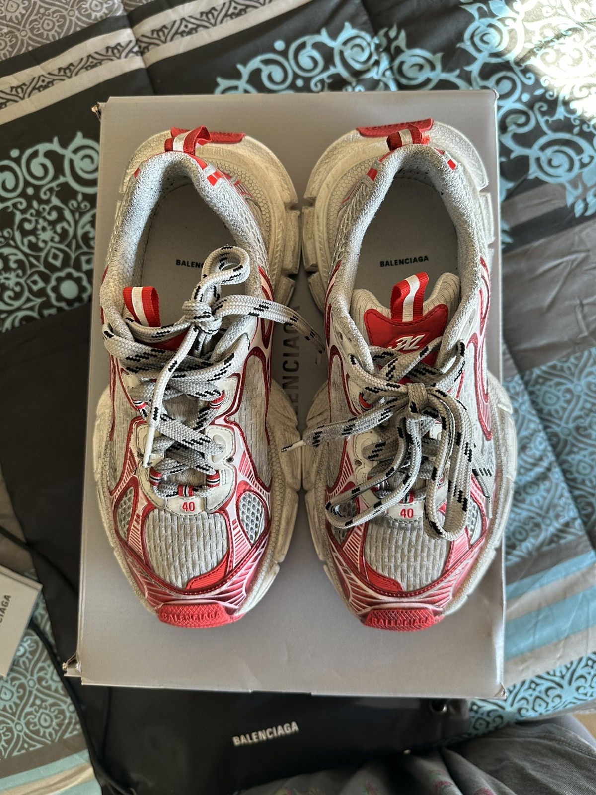 Balenciaga BALENCIAGA 3XL Distressed Mesh and Rubber Sneakers Size US 7 / EU 40 - 7 Thumbnail