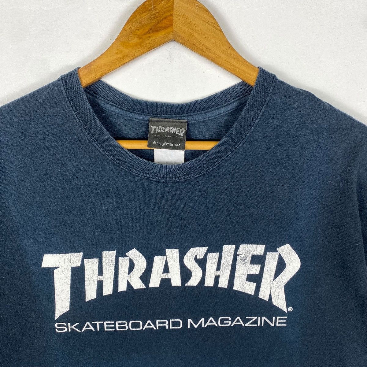Thrasher Vintage 00s THRASHER SKATEBOARD MAGAZINE Logo Graphic Tee Size US L / EU 52-54 / 3 - 2 Thumbnail