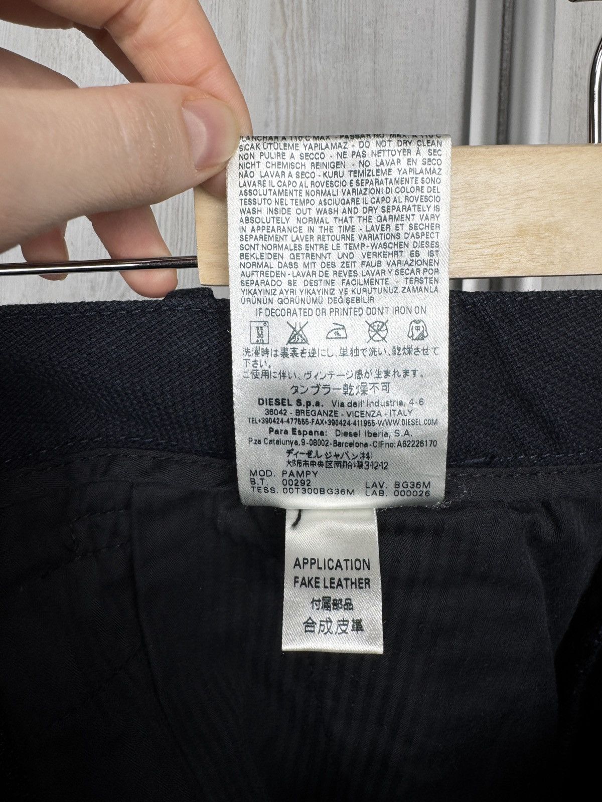 Diesel Black Gold Diesel Black Gold cotton black structured chino pants 48 Size US 34 / EU 50 - 11 Thumbnail