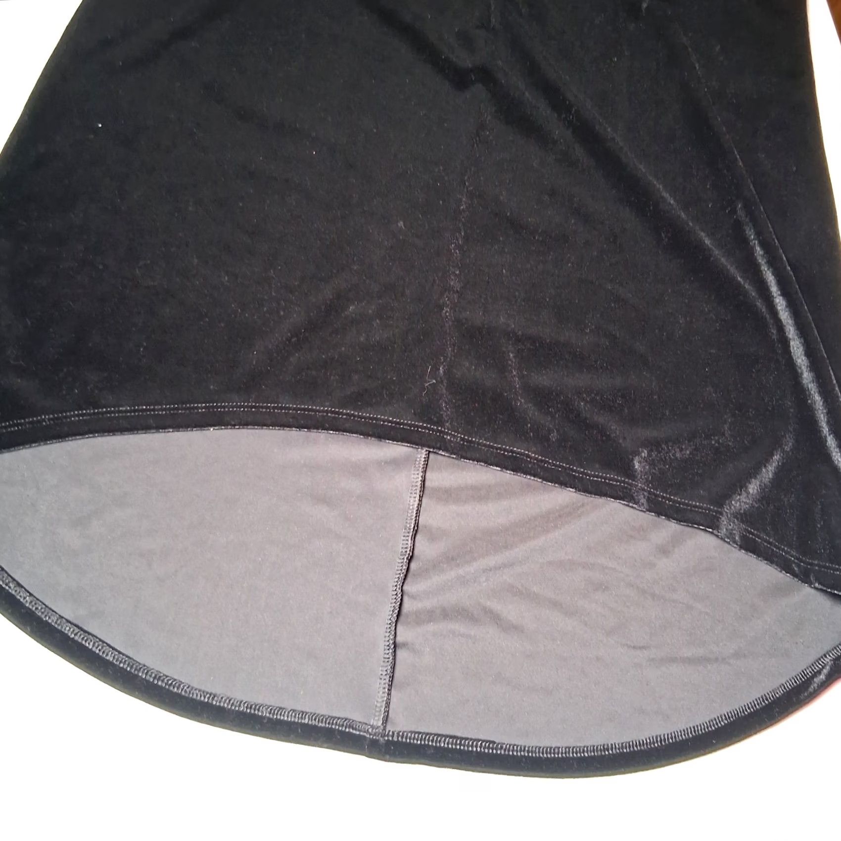 Velour Sweet Pea Stacy Frati Black Velour Shirt M Sleeveless Dark Fairy Whimsigoth Emo Size M / US 6-8 / IT 42-44 - 7 Thumbnail