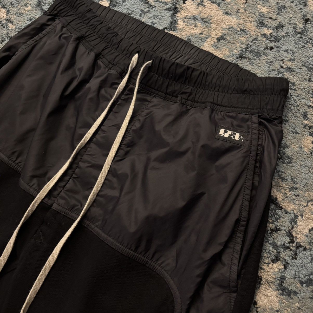 Rick Owens Drkshdw Rick Owens Drkshdw Black Cotton & Nylon Classic Lounge Pants Size US 32 / EU 48 - 3 Thumbnail