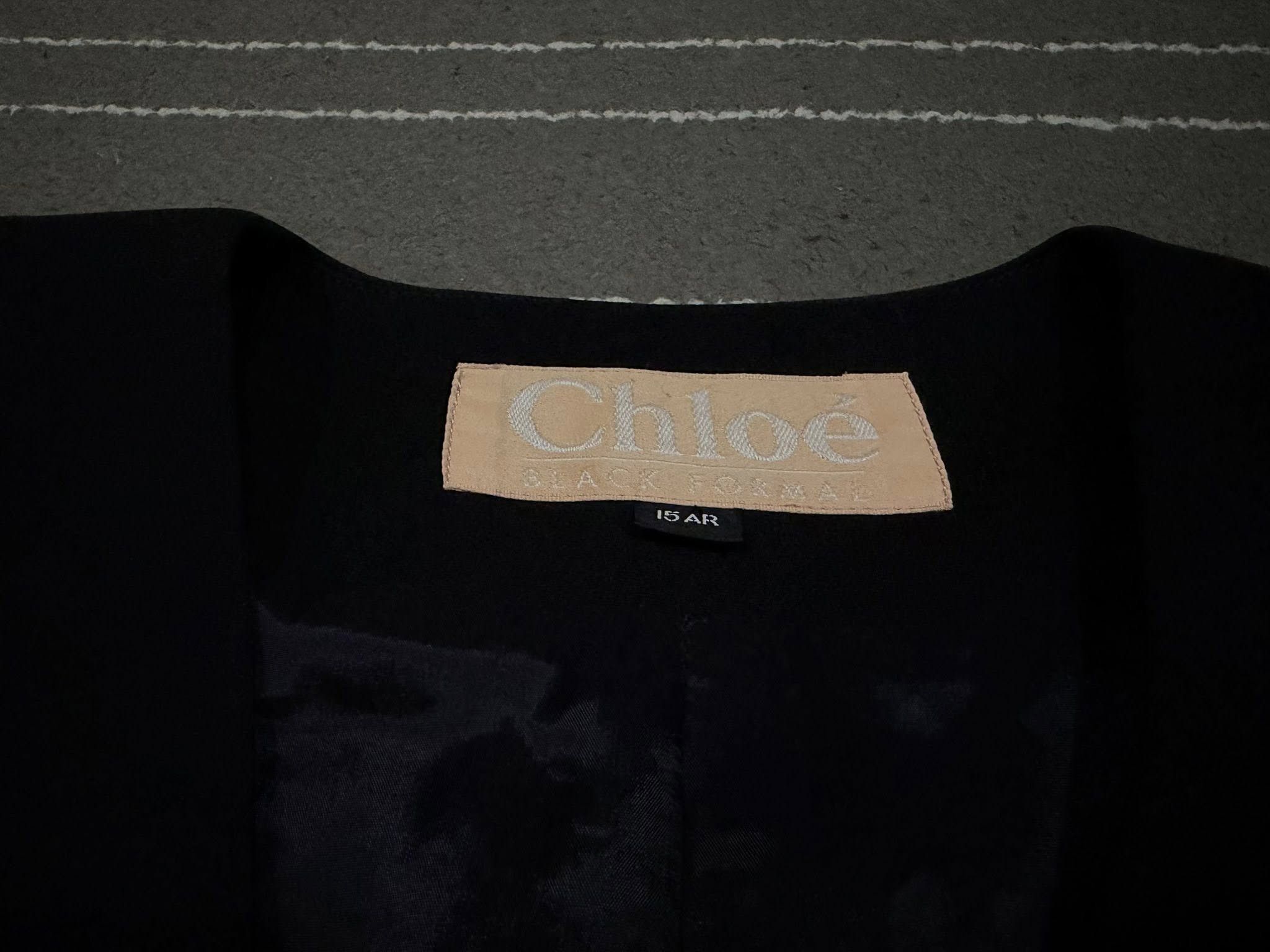 Chloe BLACK FORMAL designer BLAZER XS 8136