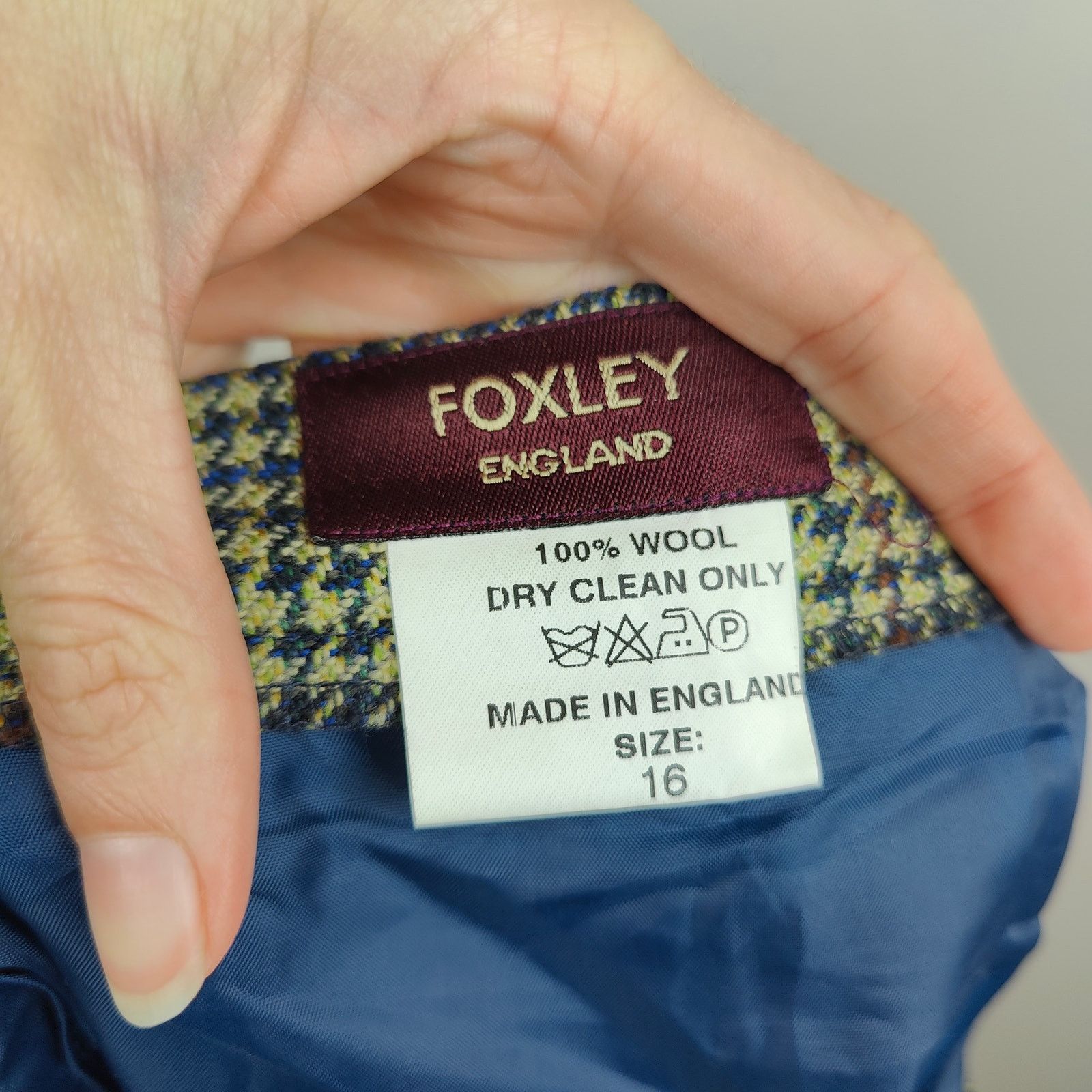 Other Foxley England Houndstooth Midi Skirt Womens 16 US 12 Size 34" / US 12 / IT 48 - 7 Thumbnail