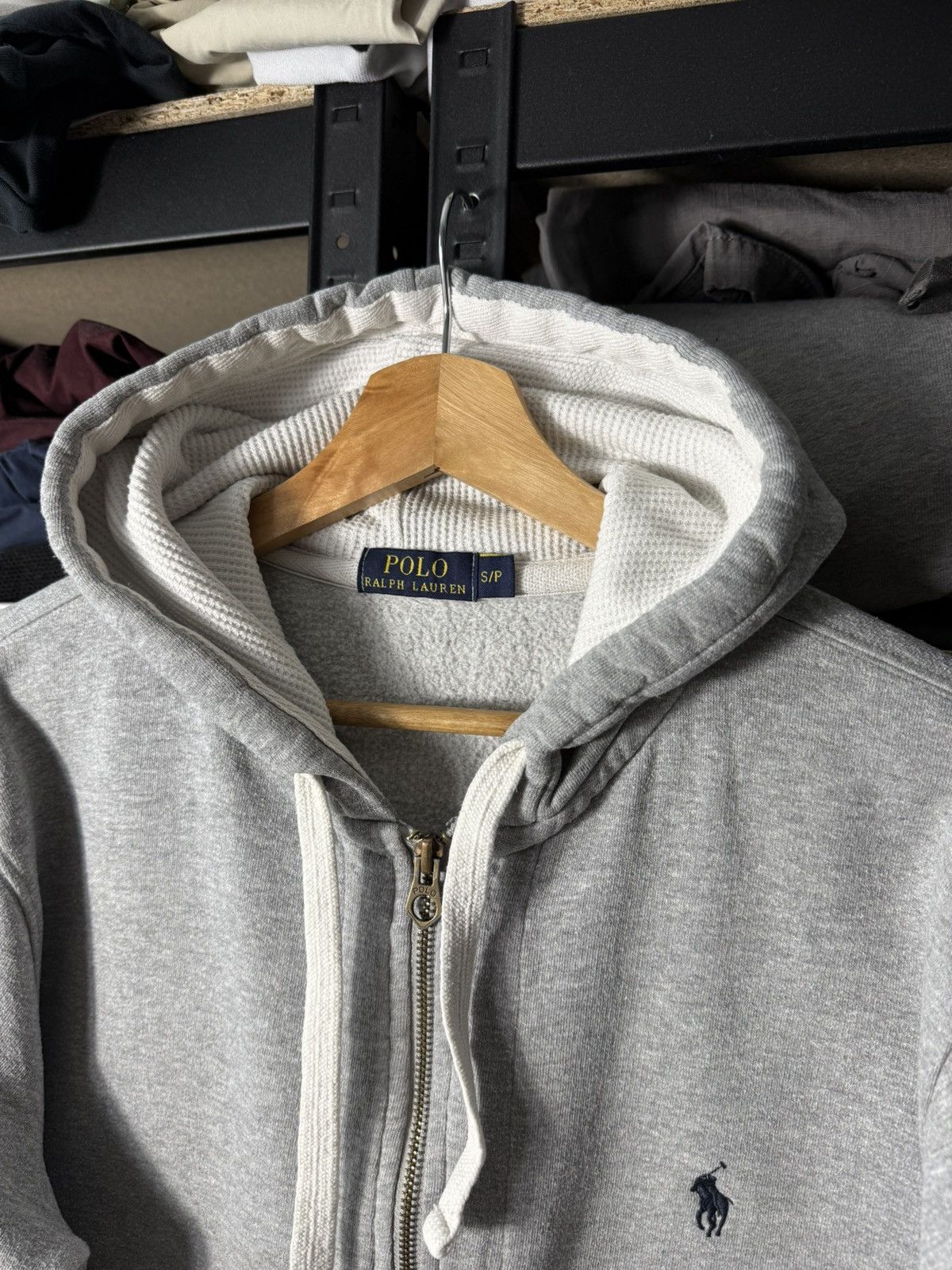 Polo Ralph Lauren Vintage Polo Ralph Lauren Zip Hoodie Grey Pony Logo Full Zip Size US S / EU 44-46 / 1 - 6 Thumbnail