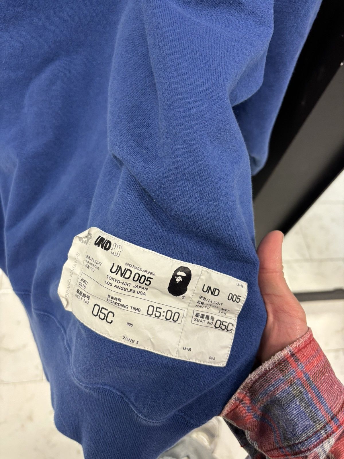 Bape × Undefeated Bape undefeated blue hoodie Size US XXL / EU 58 / 5 - 5 Thumbnail