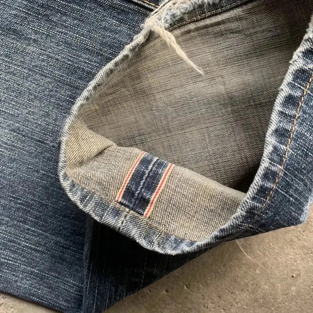 Vintage THRASHED‼️Vintage Edwin 505 Jeans Distressed Denim Pants Size US 36 / EU 52 - 17 Thumbnail