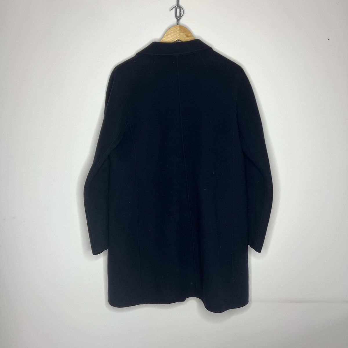 Designer × Max Mara 💥MAX MARA DOUBLE BREASTED RICH NAVY LONG WOOL COAT Size M / US 6-8 / IT 42-44 - 8 Thumbnail
