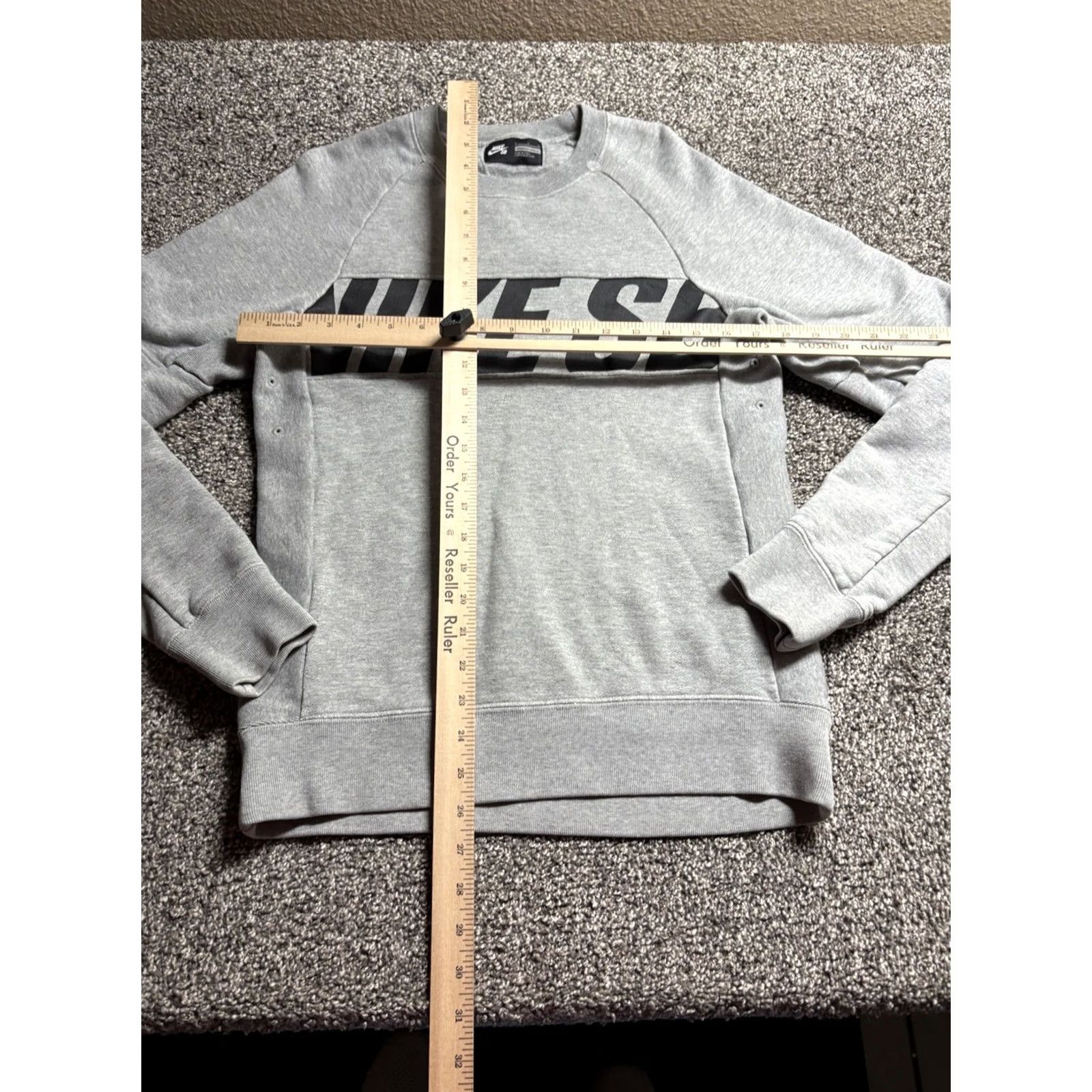 Nike Nike SB Everett Sweatshirt Mens Small Gray Motion Crew Heavyweight Size US S / EU 44-46 / 1 - 5 Thumbnail