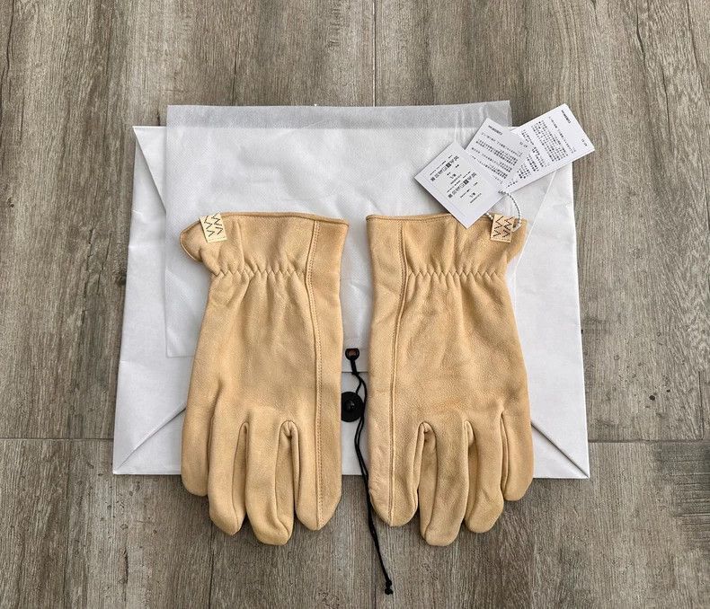 Visvim Visvim VISVIM Suede Gloves in Ivory Color-2506 Size ONE SIZE - 1 Thumbnail