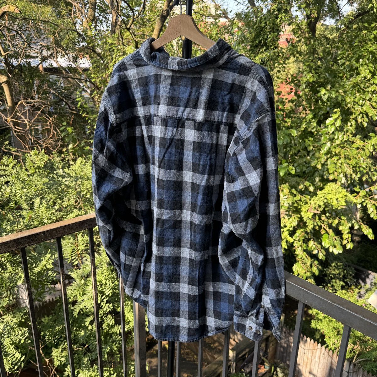 Vintage Thrashed Faded Distressed Flannel Shirt ERD Grunge Skater Size US XL / EU 56 / 4 - 2 Thumbnail