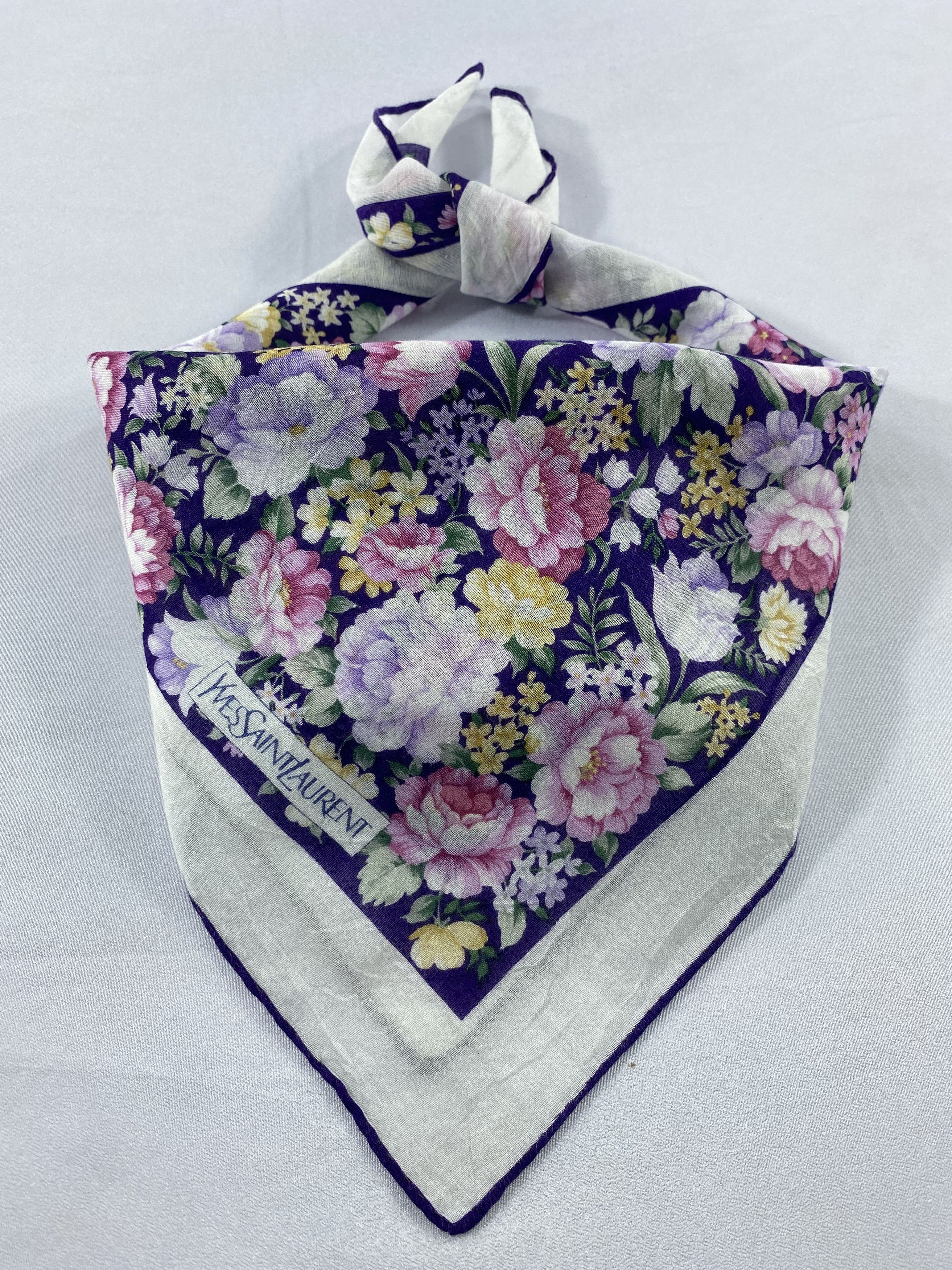 Yves Saint Laurent Yves Saint Laurent Handkerchief / Bandana / Neckerchief Size ONE SIZE - 1 Thumbnail