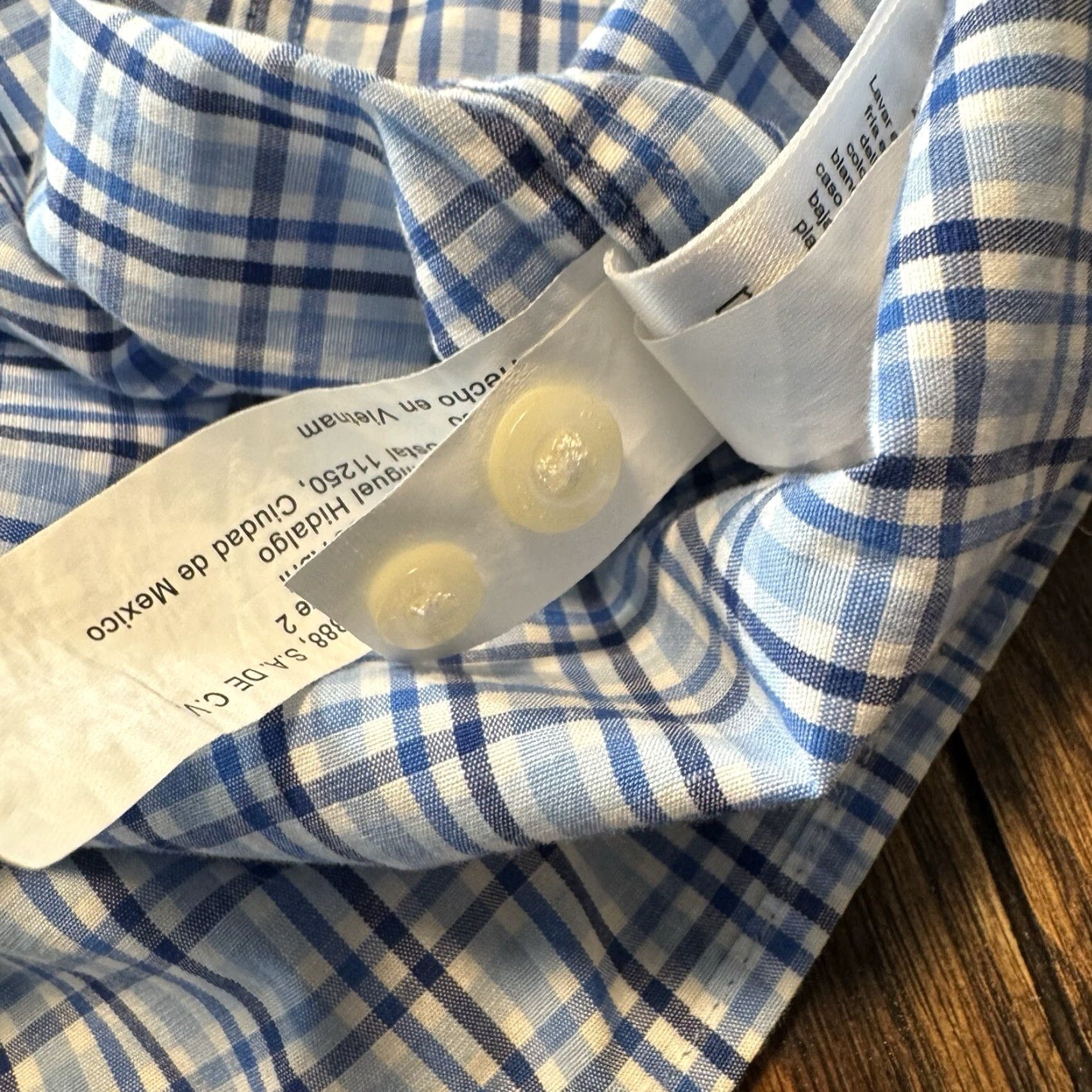 Vineyard Vines Vineyard Vines Cooper Shirt Men’s Small Blue Check Long Sleeve Classic Fit Button-Up Size US S / EU 44-46 / 1 - 7 Thumbnail