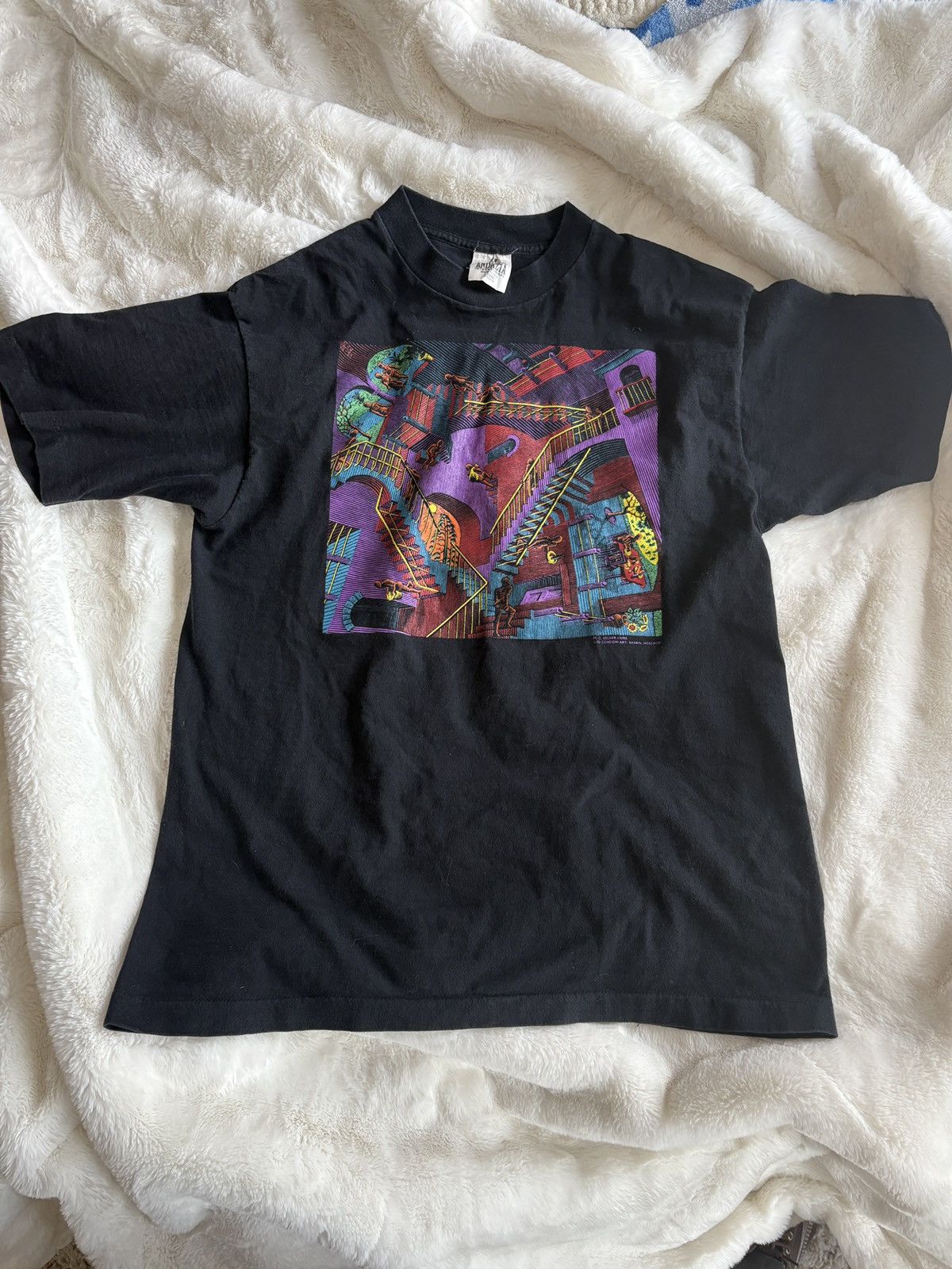 Vintage Vintage Andazia M. C. Escher ‘Relativity’ T-Shirt Men's L Size US L / EU 52-54 / 3 - 1 Thumbnail