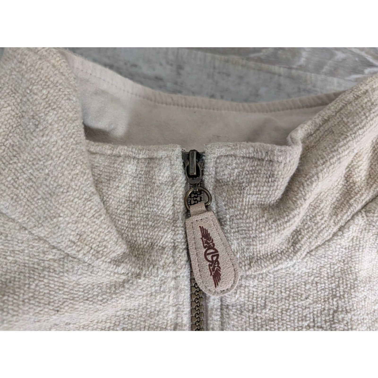 CLOT Straight Down Mens 2XL Quarter Zip Pullover Sweatshirt Beige Terr y Cloth Embroidered Logo USA Michigan State Spartans Golf Pullover Adults Be g e Size US XXL / EU 58 / 5 - 7 Thumbnail