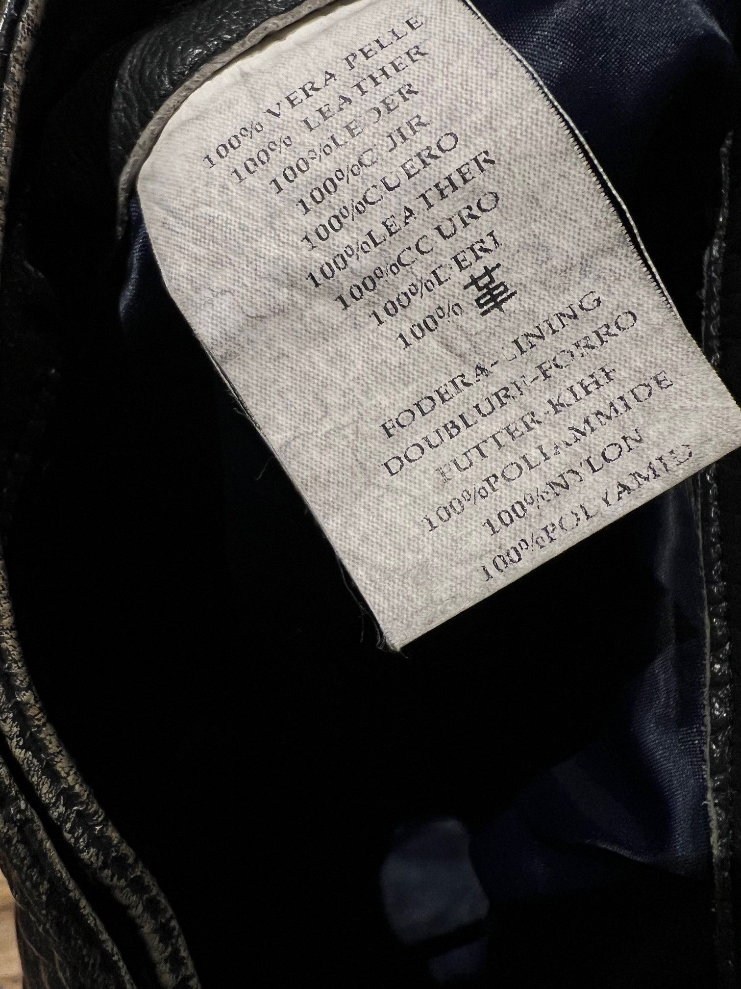 Diesel Diesel “Industry Division” Black Washed Leather Pants Size US 32 / EU 48 - 11 Thumbnail