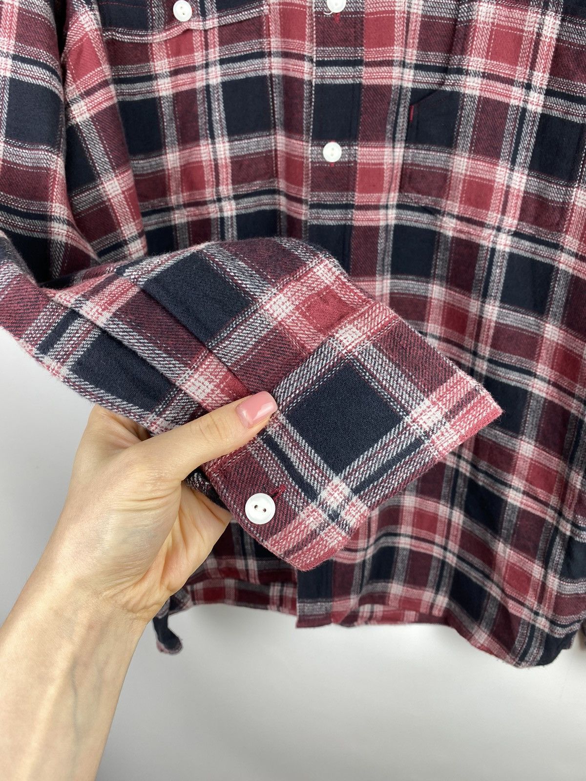 Pike Brothers Pike Brothers men’s long sleeve flannel checked shirt size M Size US M / EU 48-50 / 2 - 11 Thumbnail