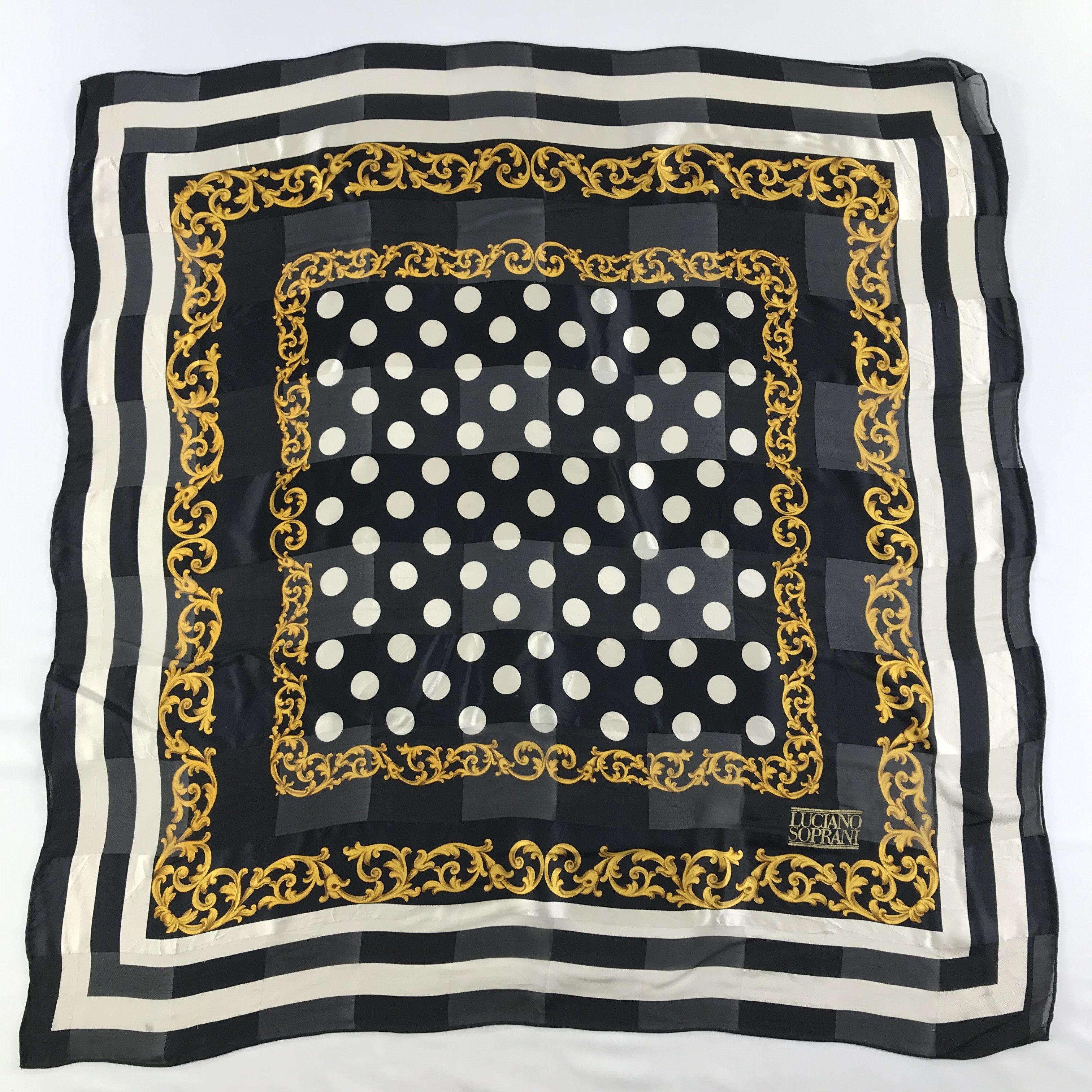 Vintage Vintage Luciano Soprani Silk Scarf Size ONE SIZE - 2 Thumbnail