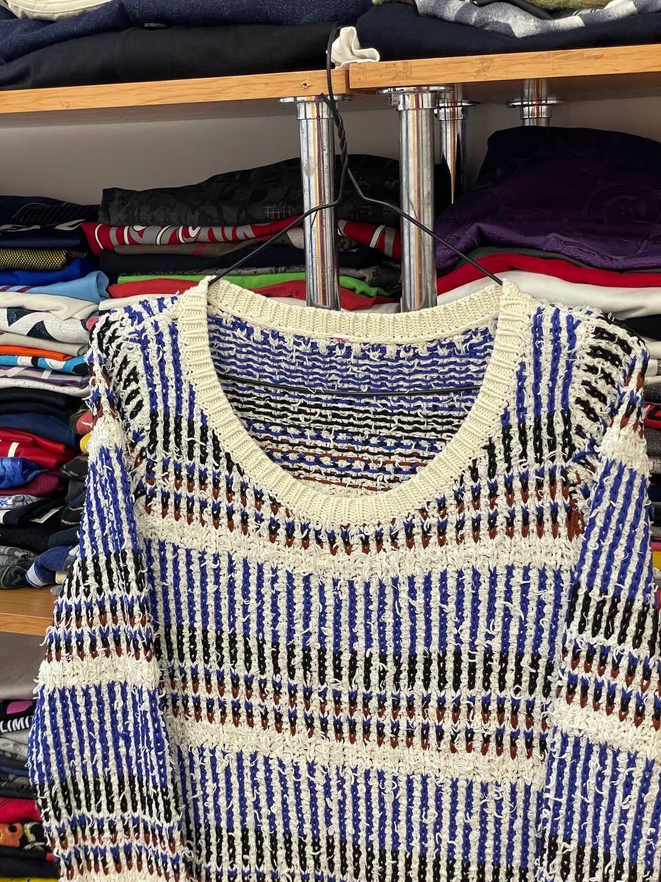 Vintage 🔥LASTDROP🔥 Hippie Style Colour Oversized Cotton Y2K Sweater Size M / US 6-8 / IT 42-44 - 7 Thumbnail