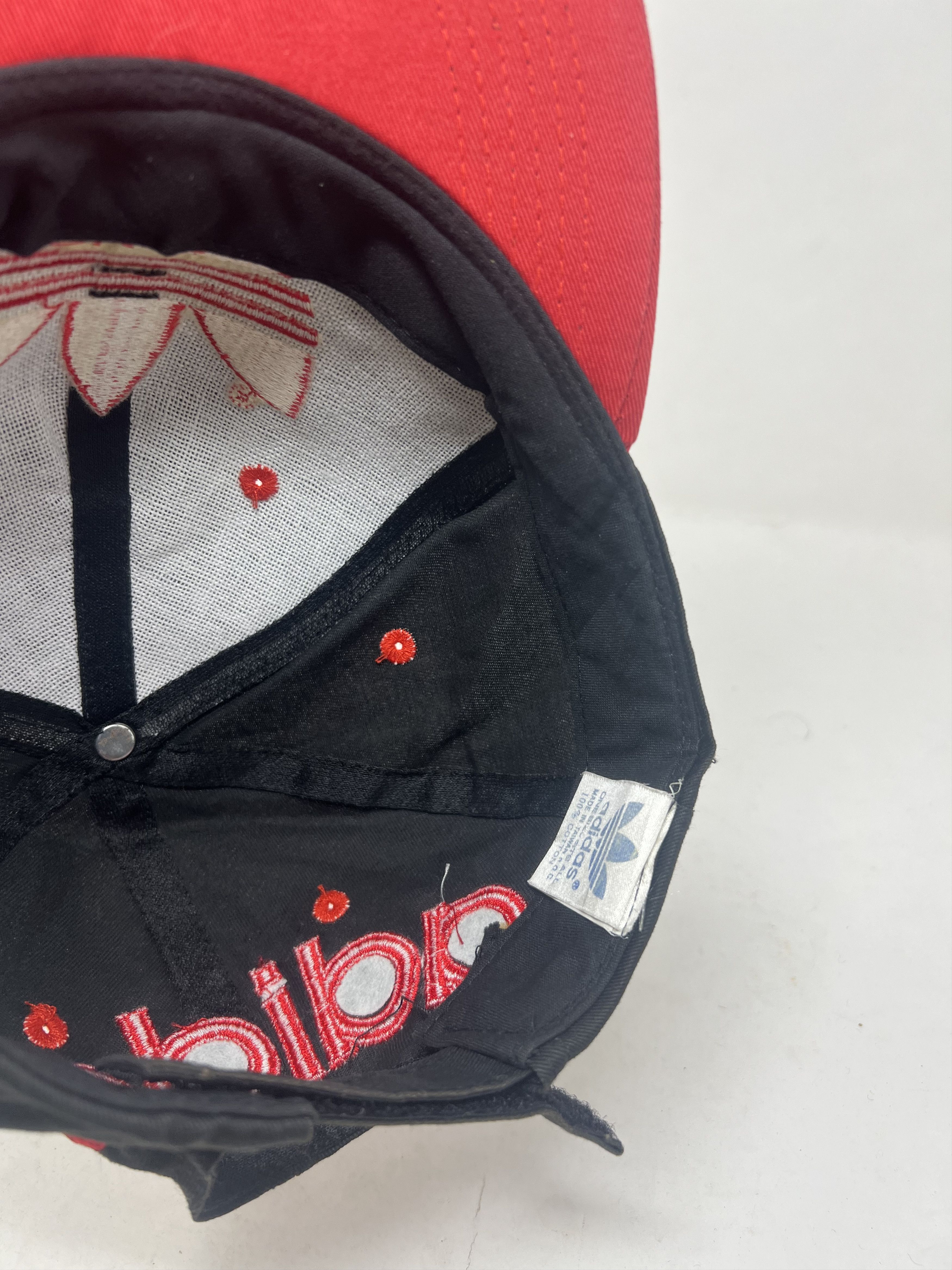 Adidas Vintage Adidas Block Hat Size ONE SIZE - 9 Thumbnail