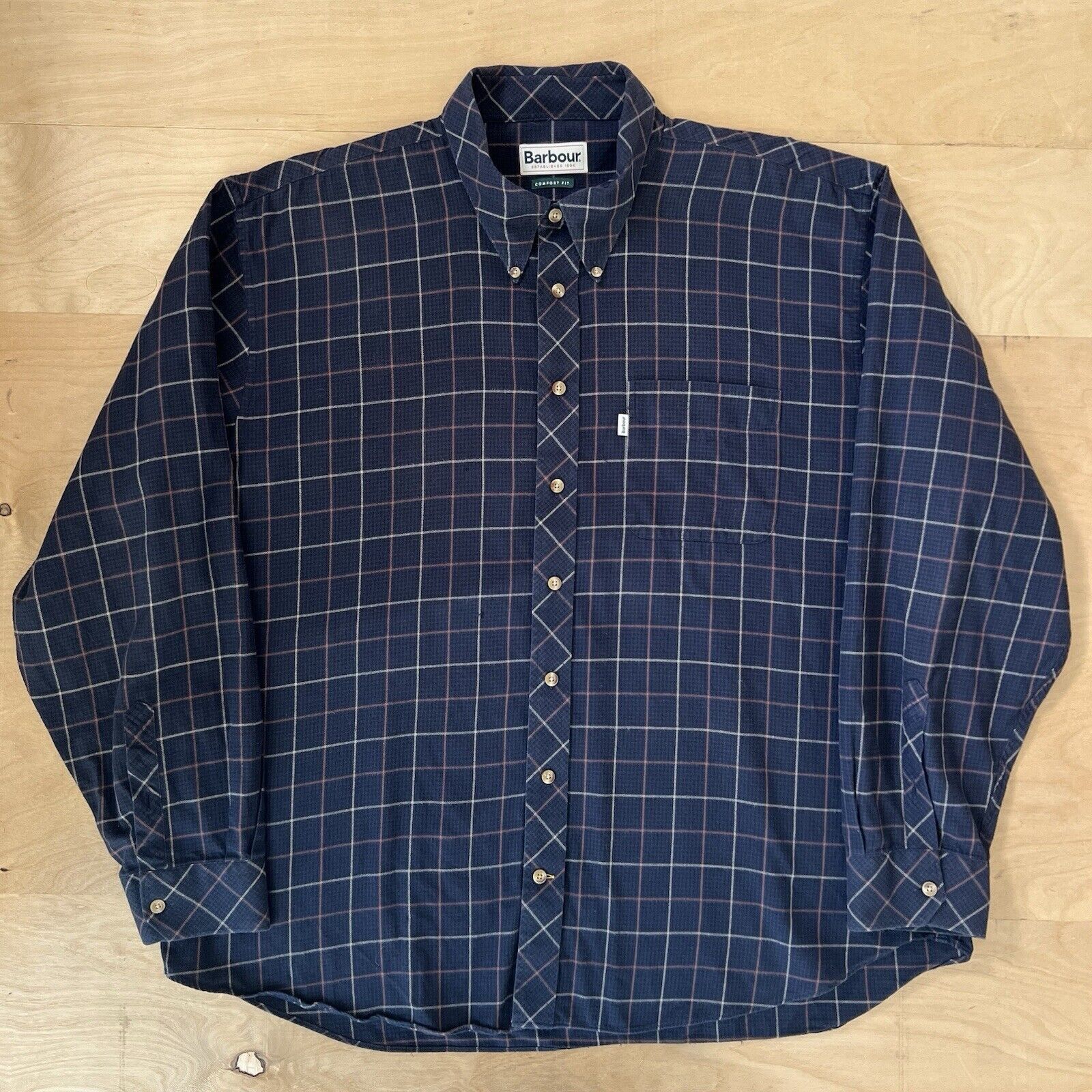 Barbour Barbour Comfort Fit Shirt XL Navy Casual Button Up Size US XL / EU 56 / 4 - 2 Thumbnail