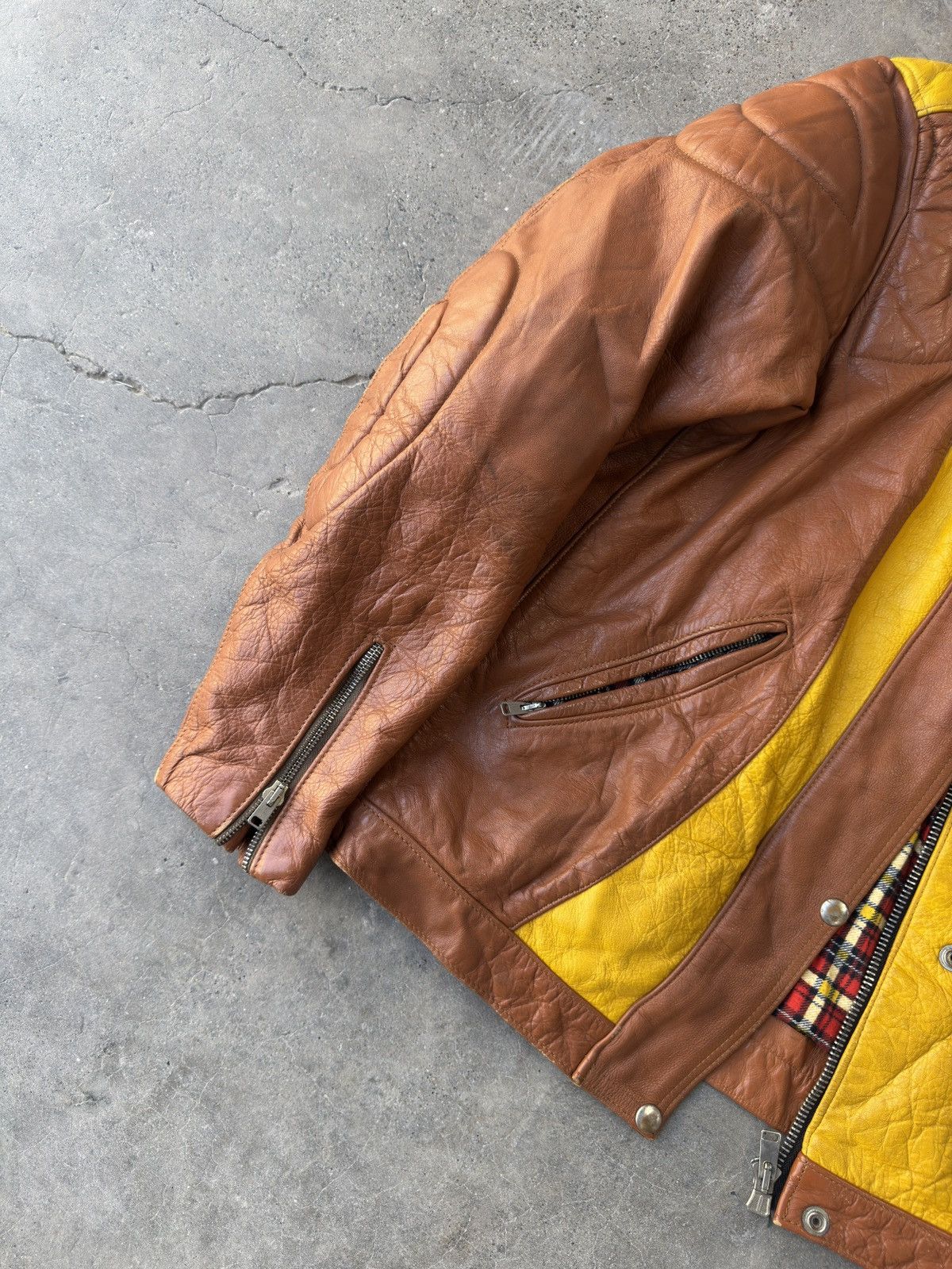 Aero Leathers Vintage 60s-70s aero sport leather jacket blanket lined Size US L / EU 52-54 / 3 - 2 Thumbnail