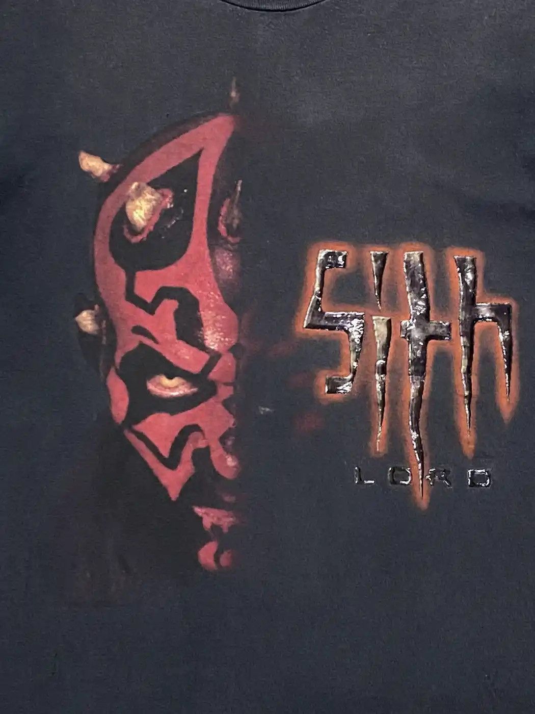 Star Wars × Vintage 90s Vintage Star Wars Sith Lord Sun Faded Tshirt Size US M / EU 48-50 / 2 - 6 Thumbnail