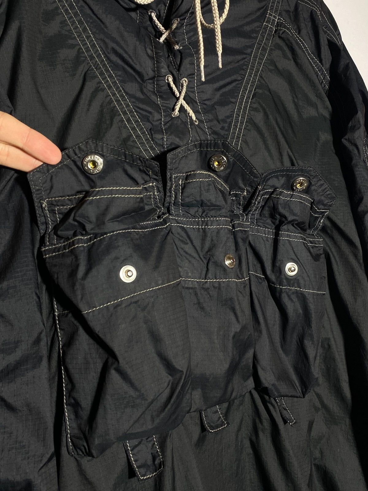 JET SET Vintage 90s Jet Set Ski Jacket Nylon Rare Black Size 3 Size US L / EU 52-54 / 3 - 3 Thumbnail