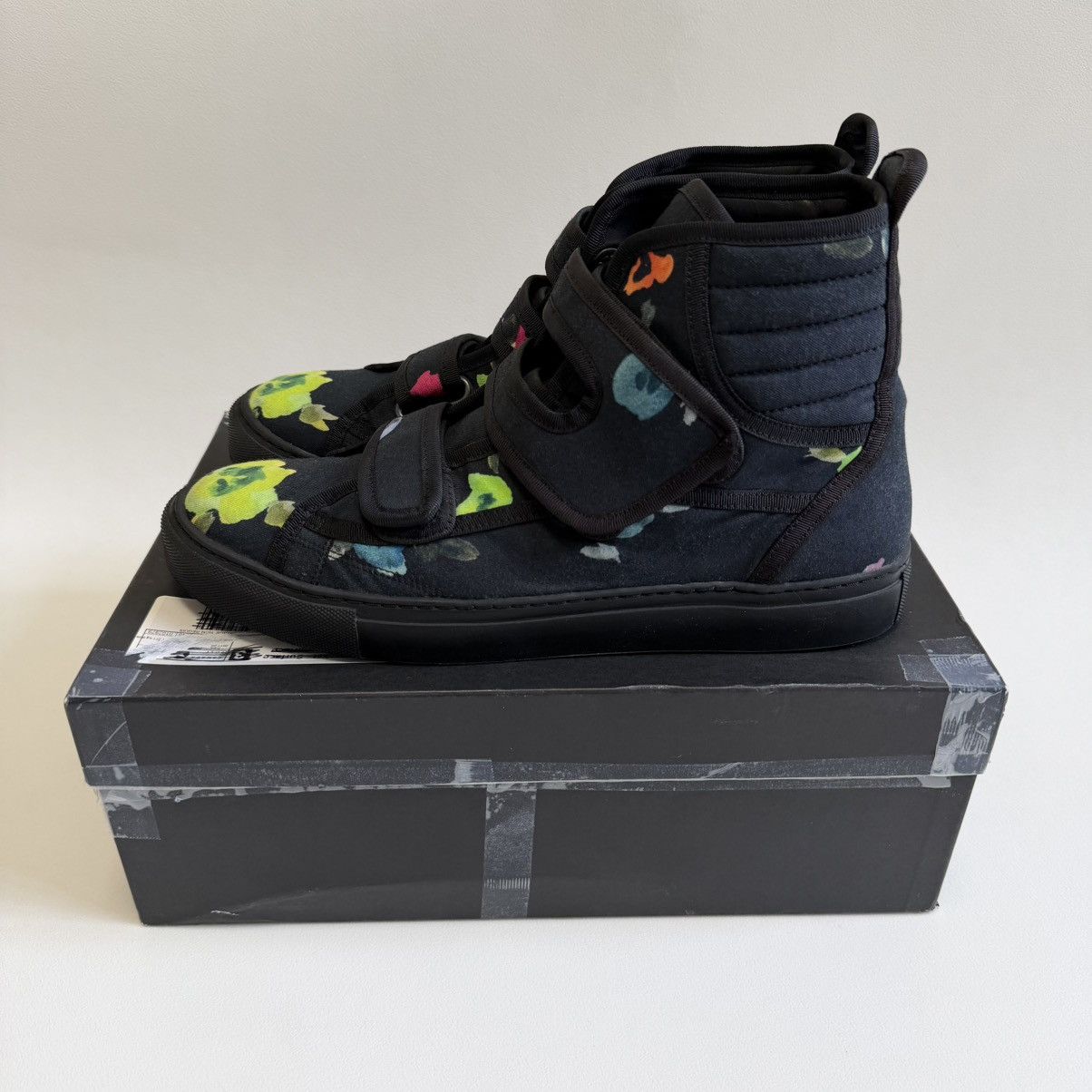 Raf Simons S/S 13 Floral Print Canvas Velcro Sneakers Size US 9 / EU 42 - 18 Thumbnail