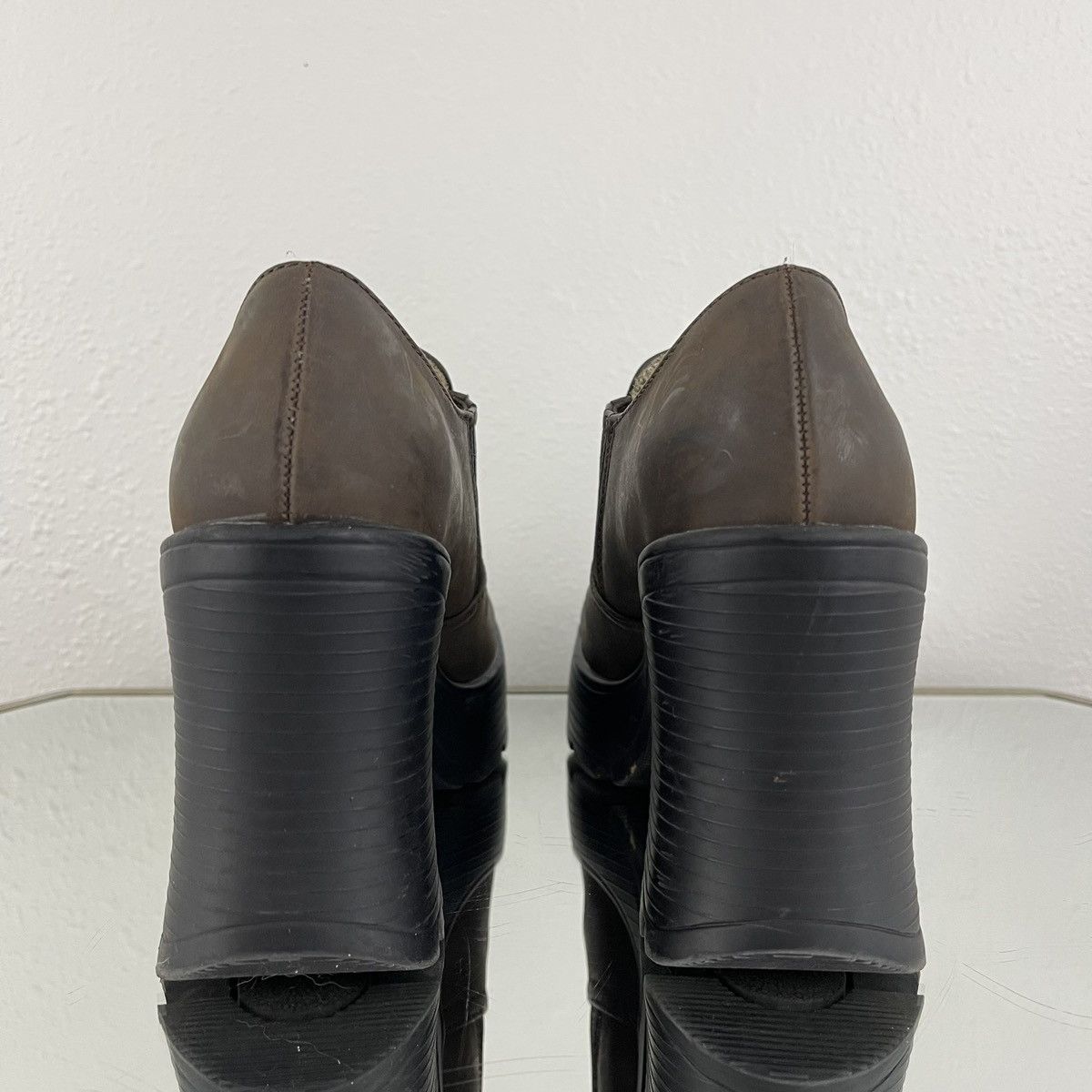 Other LOWER EAST SIDE Vintage Y2K Brown Platform Ankle Boot Size US 7 / IT 37 - 6 Thumbnail