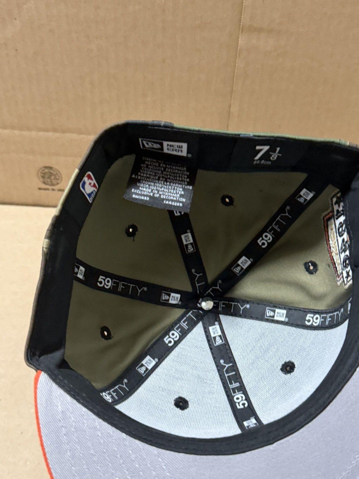NBA × New Era × Rhude NEW YORK KNICKS FITTED 7 1/8 HAT CLUB EXCLUSIVE 59FIFTY Size ONE SIZE - 5 Thumbnail