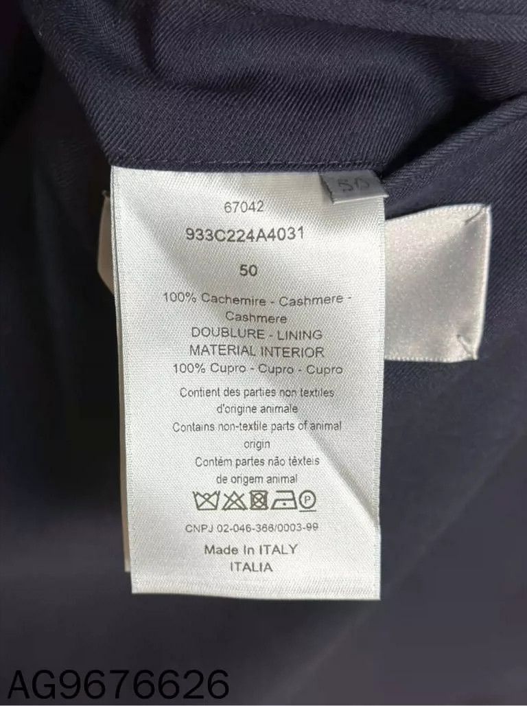 Dior Pure Cashmere Suit Jacket Dior-2506 Size US L / EU 52-54 / 3 - 5 Thumbnail