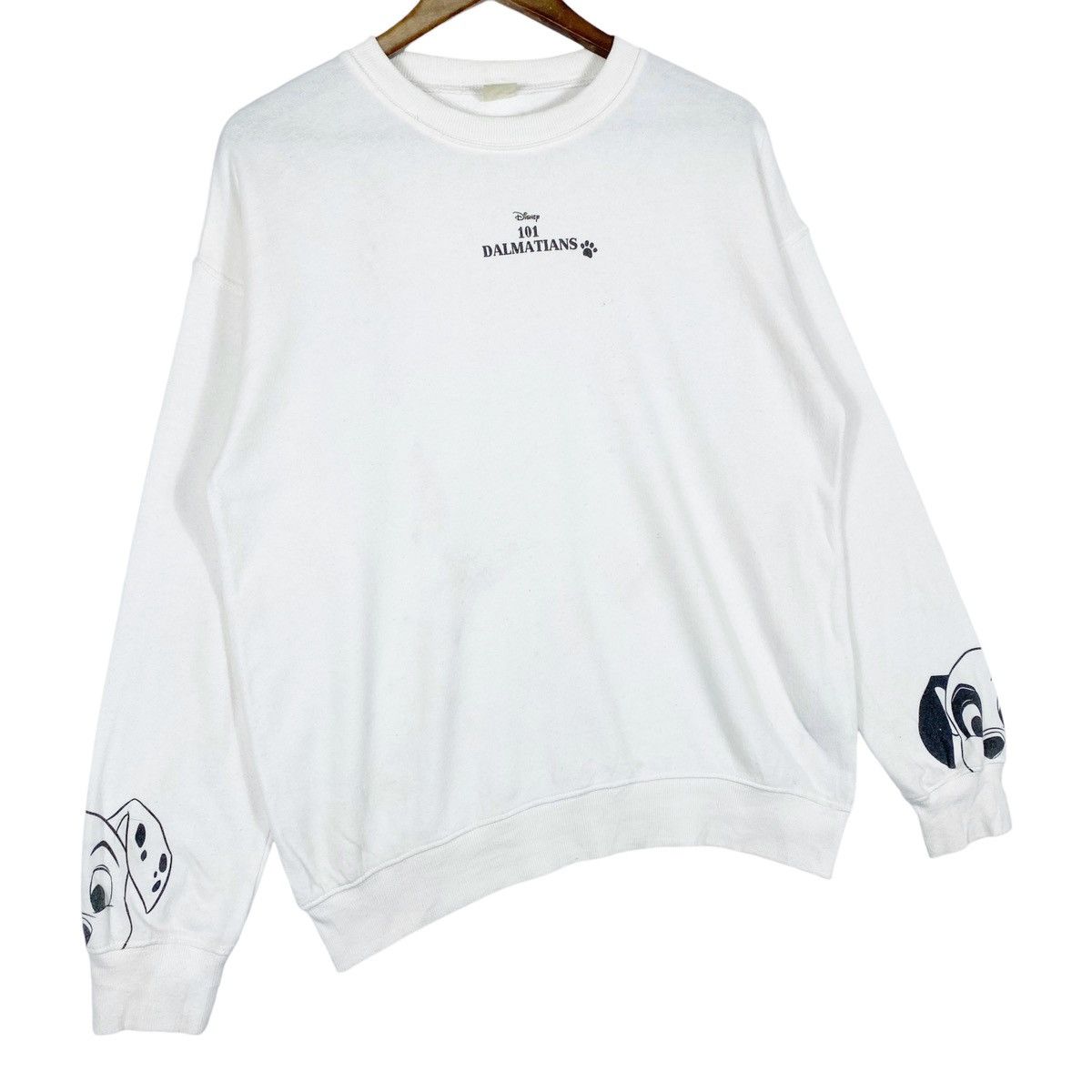 Disney × Vintage Vintage Disney 101 Dalmatias Crewneck Sweatshirt White Size US M / EU 48-50 / 2 - 3 Thumbnail