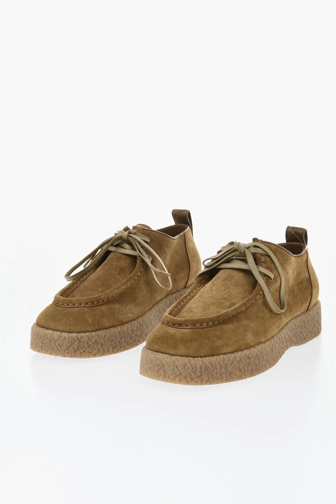 Bottega Veneta og1mm0426 Suede Lace-Up Ankle Boots in Brown Size US 9 / EU 42 - 3 Thumbnail