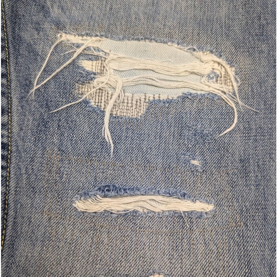 Gap × NSF NSF x GAP Collaboration Faded Sashiko Boro Stitch Patch Jean Size US 31 - 3 Thumbnail