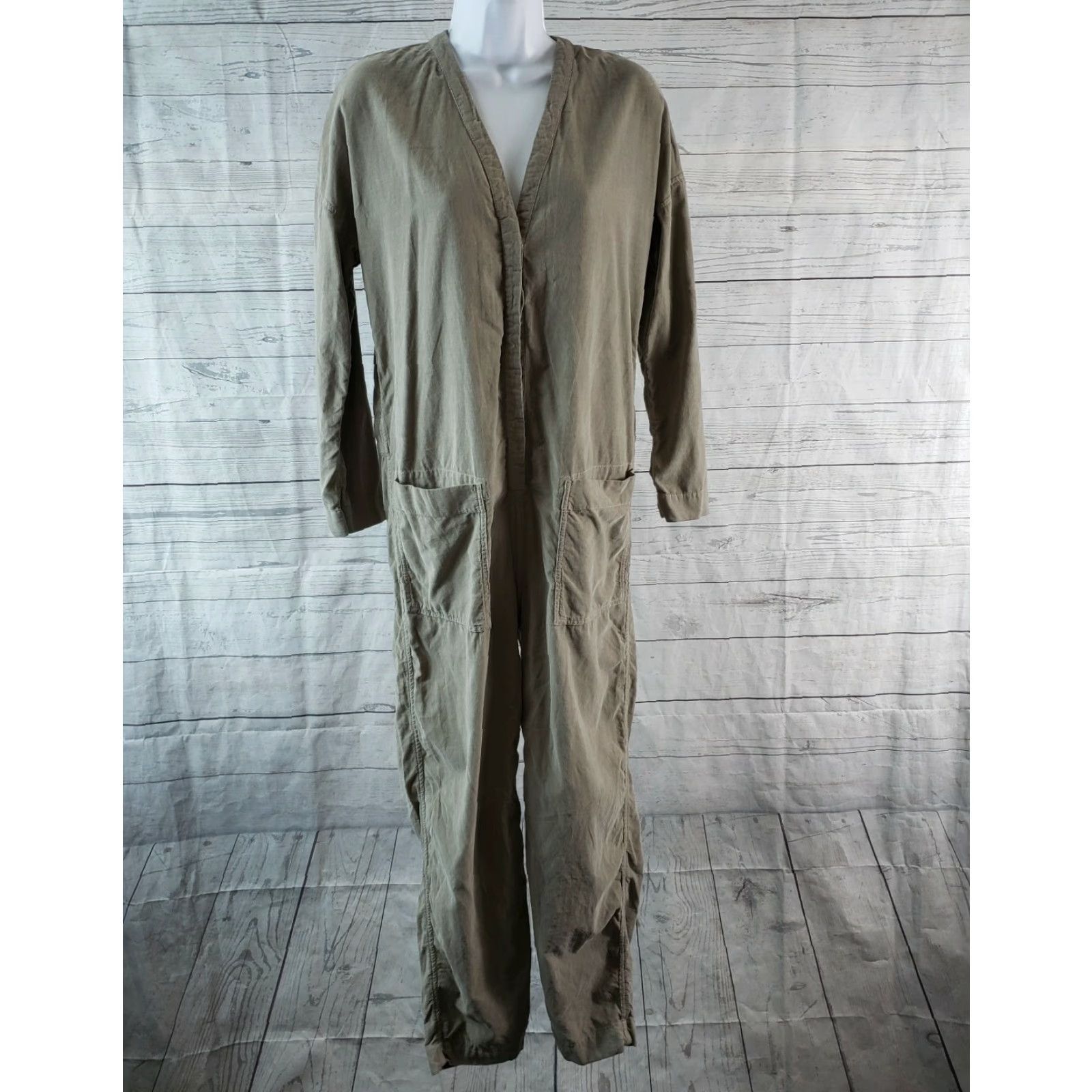 James Perse James Perse Womens Ultra Fine Cord Jumper Sz Small Tan Long Sleeve Cotton Size S / US 4 / IT 40 - 2 Thumbnail