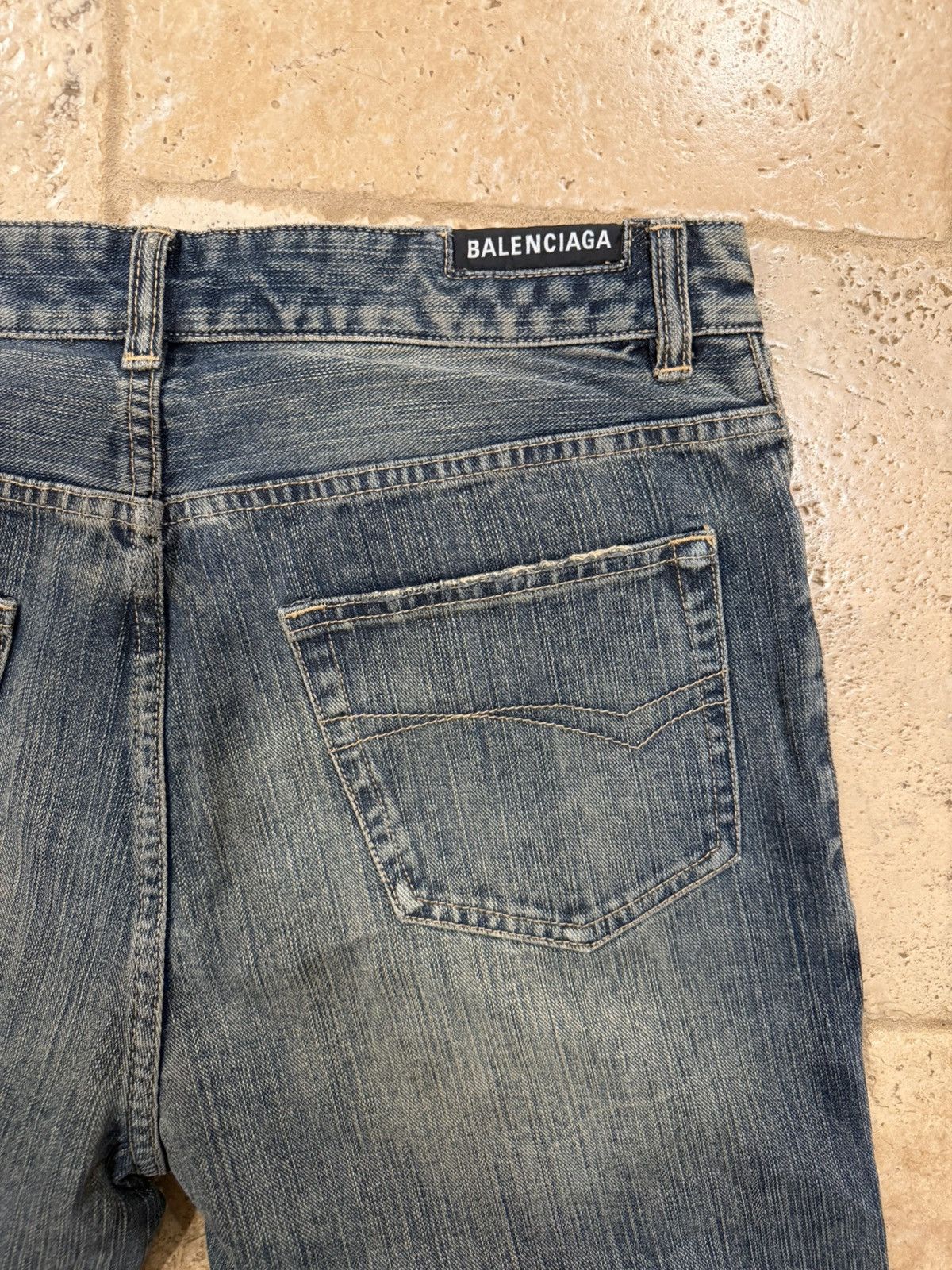 Balenciaga Balenciaga Demna Bootcut Flared 2023 Stone Wash Denim Jeans Size US 34 / EU 50 - 11 Thumbnail