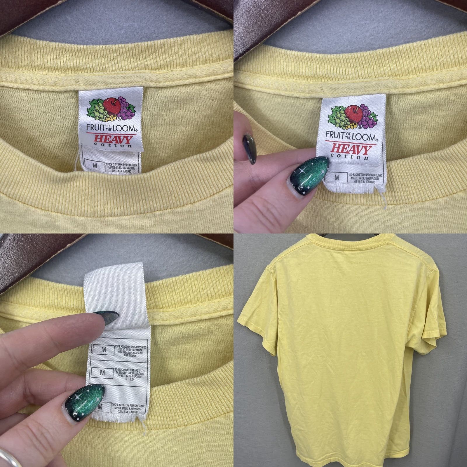 Fruit Of The Loom VINTAGE Fruit of the Loom Hawaii Shirt Adult M Yellow 1990s Aloha Logo Tee Mens M Size US M / EU 48-50 / 2 - 8 Thumbnail