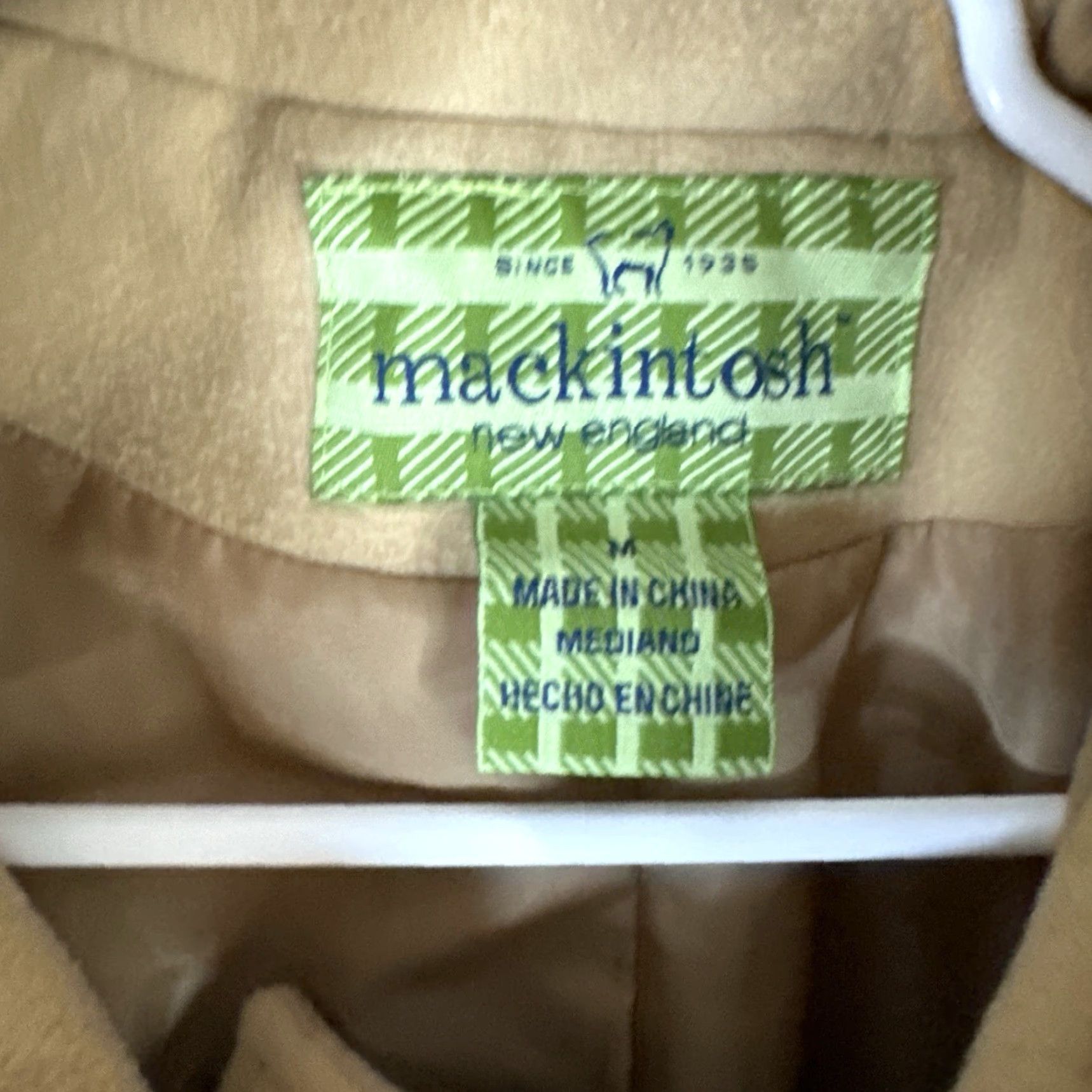 Mackintosh Mackintosh Coat Women's M Tan Brown Winter Coat Mid-Length Solid Polyester Lining Regular Jacket Women Size M / US 6-8 / IT 42-44 - 4 Thumbnail