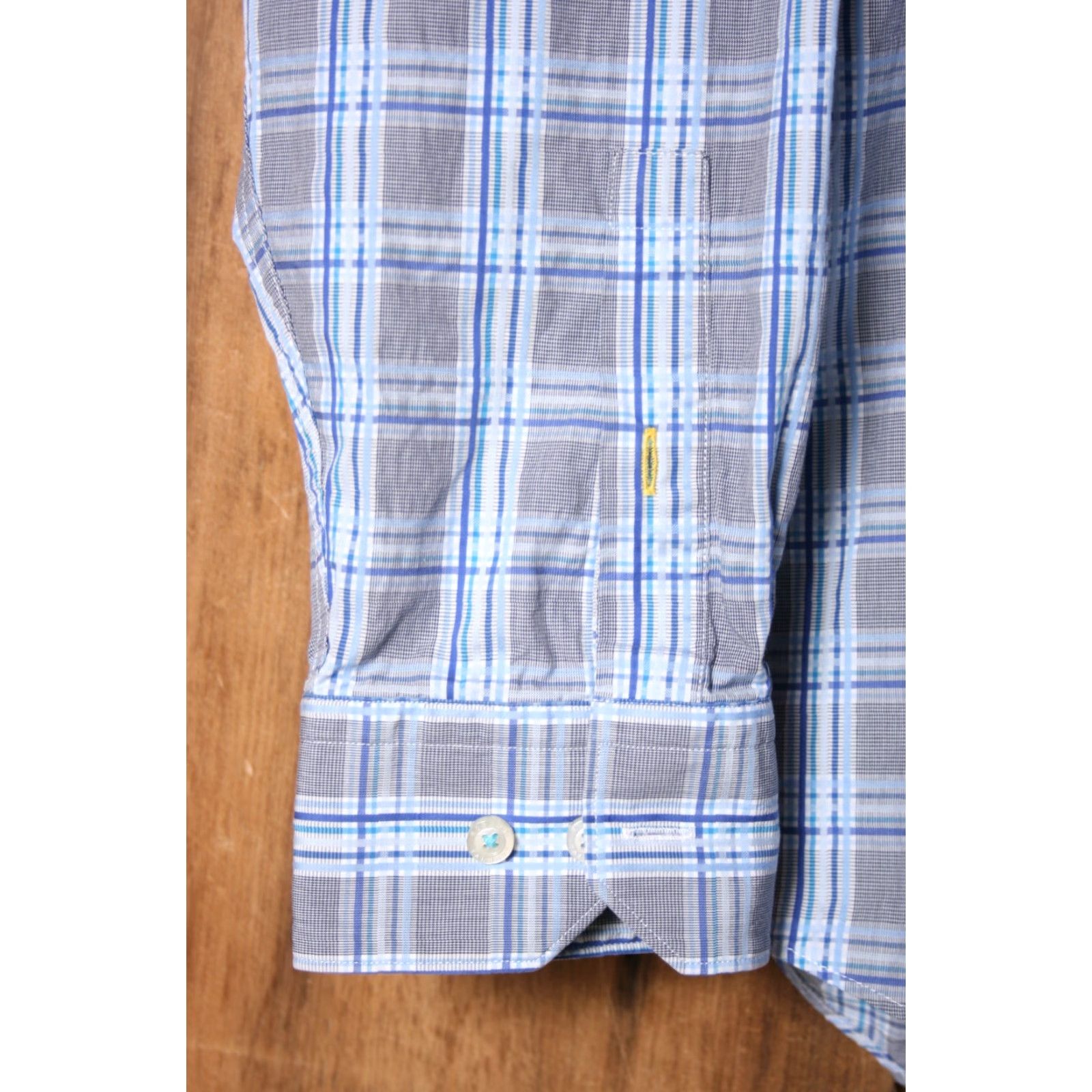 Robert Talbott VINTAGE Robert Talbott Classic Fit Blue Plaid Long Sleeve Button Front Shirt XL Mens Size US XL / EU 56 / 4 - 4 Thumbnail